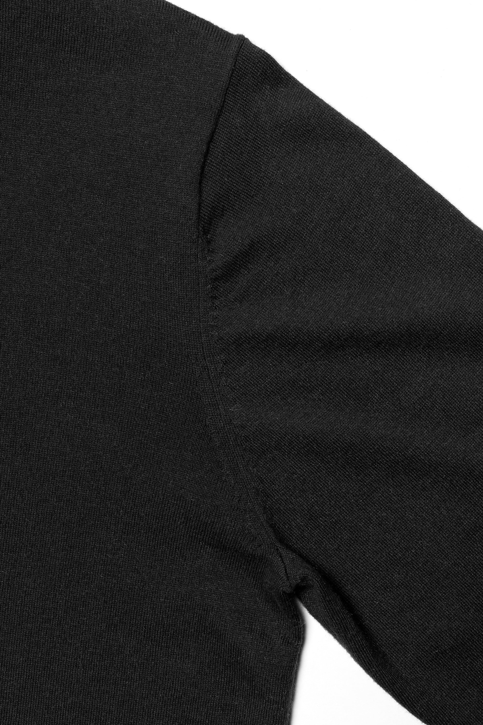 Honey / Black Knitted Mock Neck