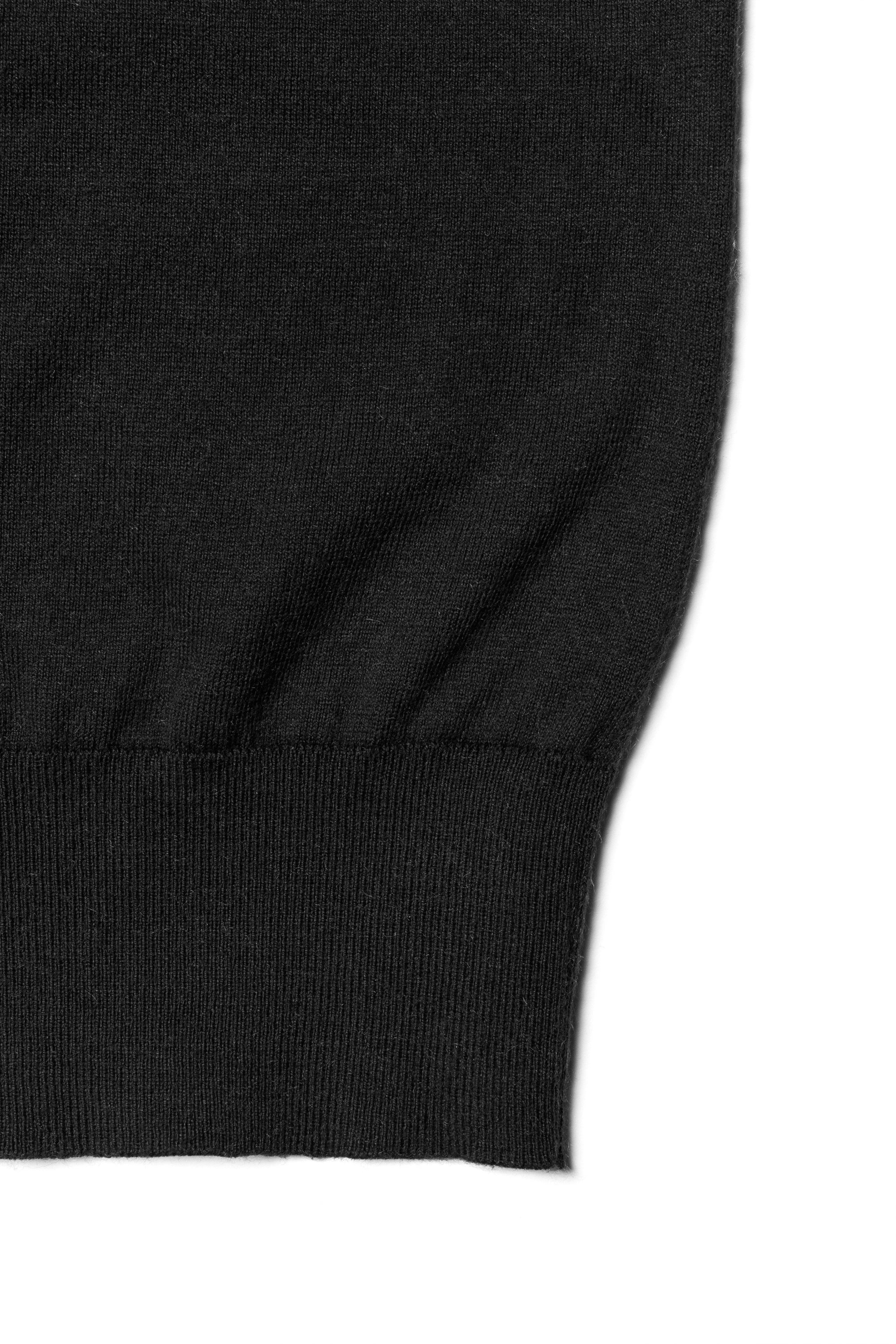 Honey / Black Knitted Mock Neck