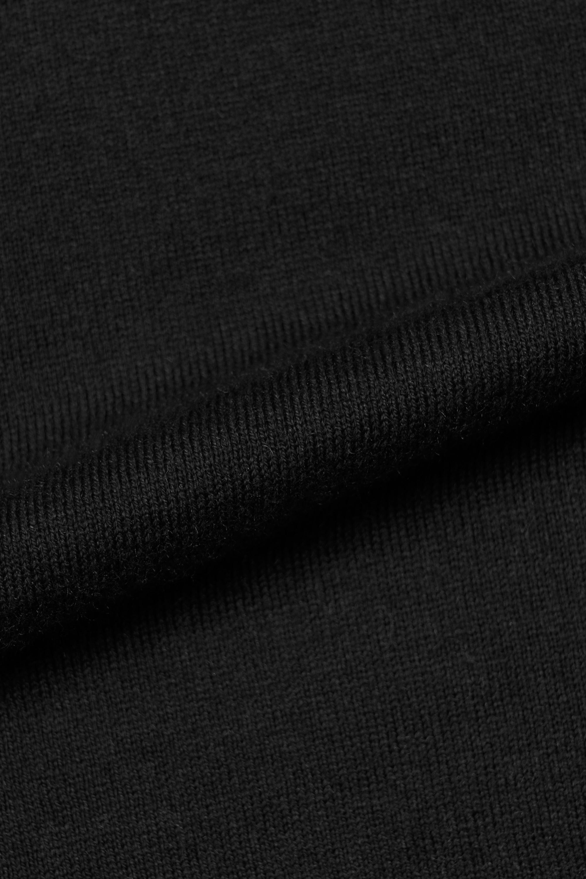 Honey / Black Knitted Mock Neck