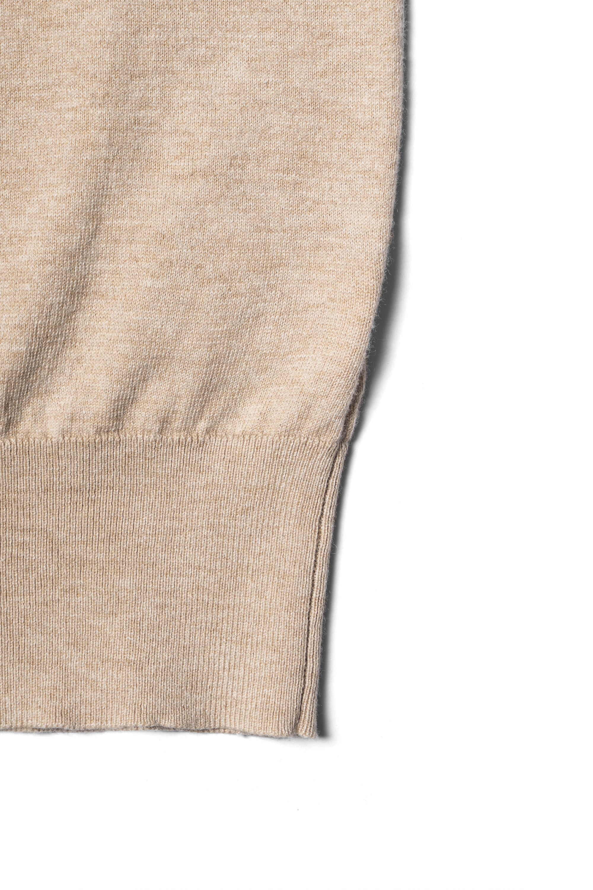 Camel / Beige Knitted Mock Neck