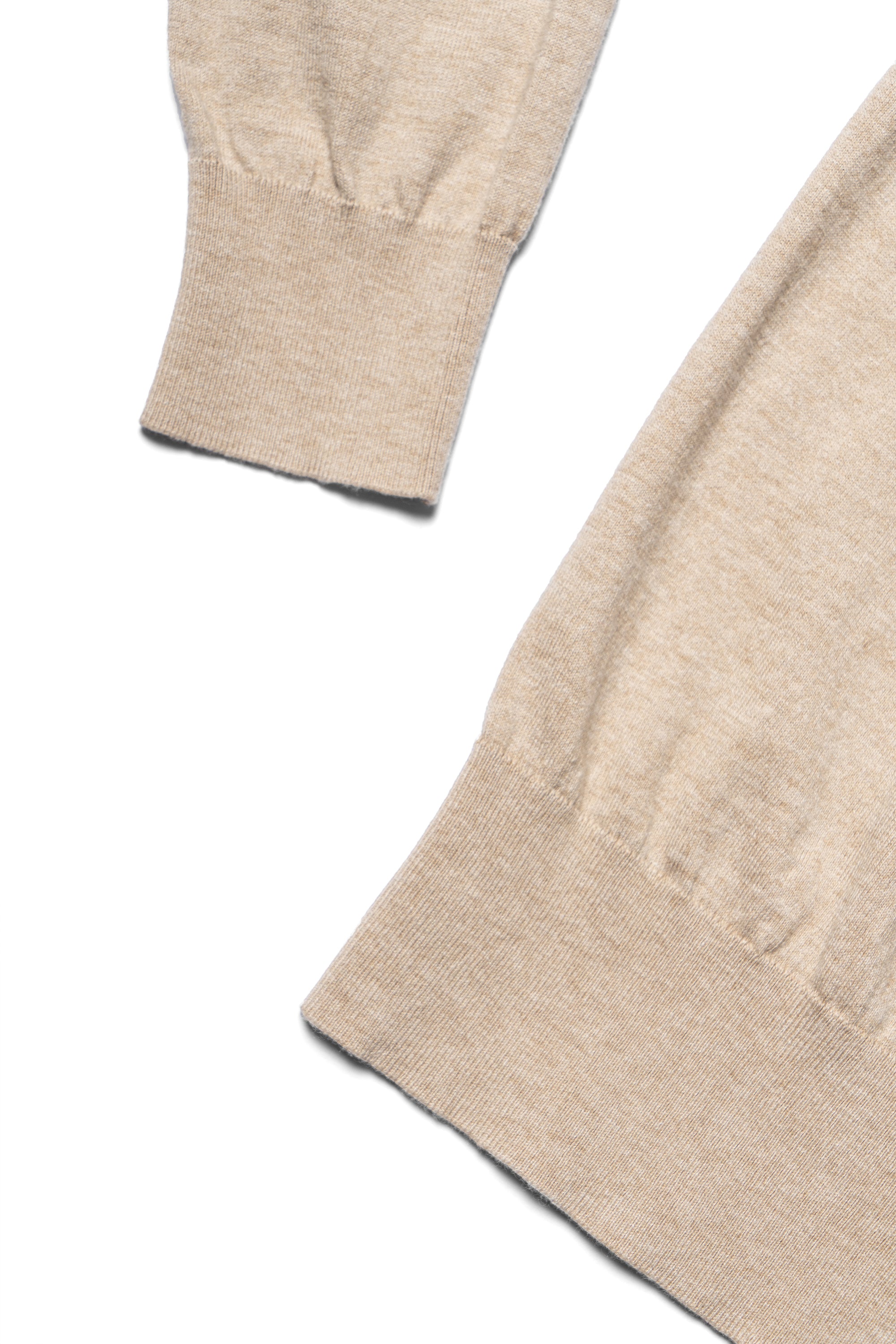 Camel / Beige Knitted Mock Neck