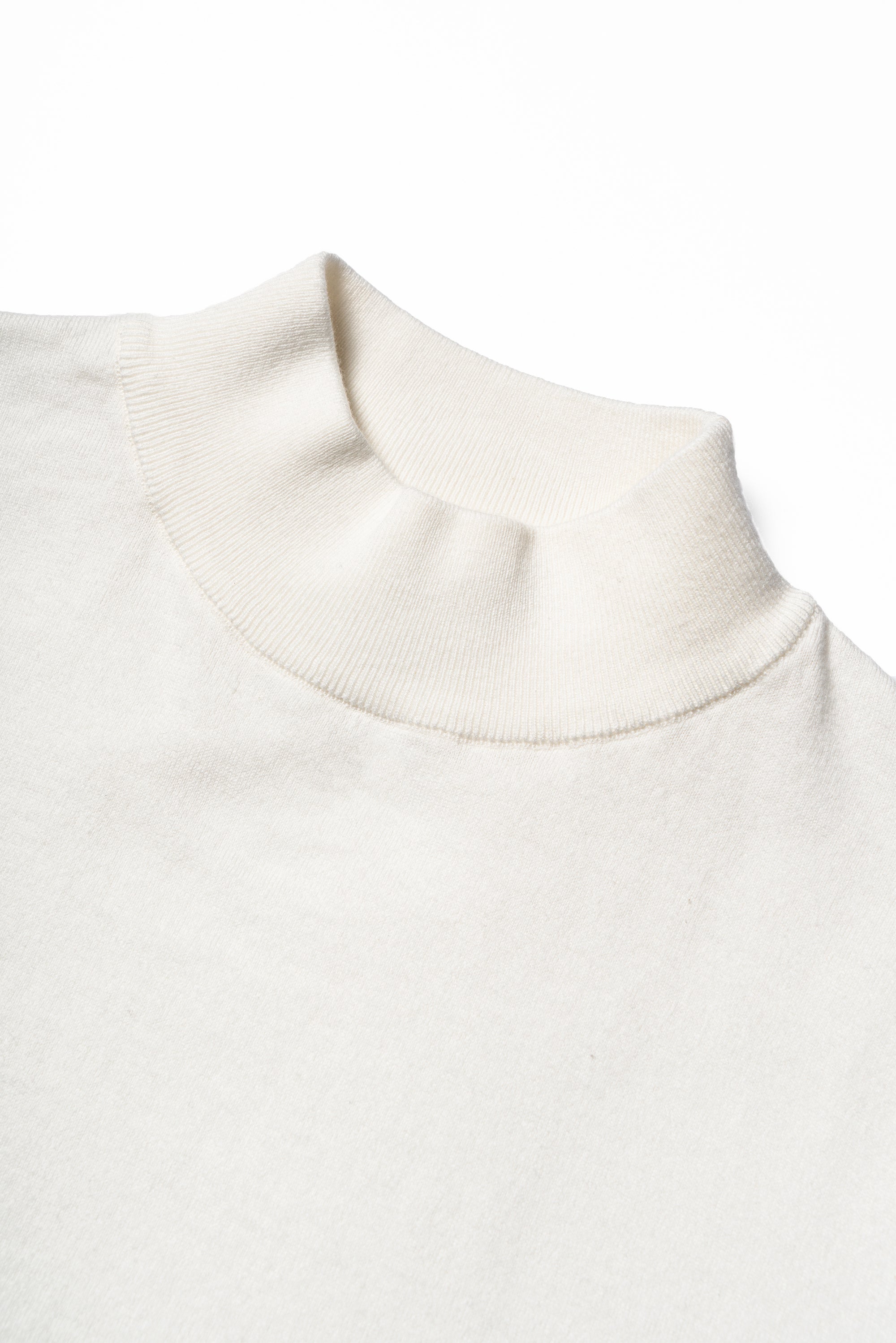 Camel / Beige Knitted Mock Neck