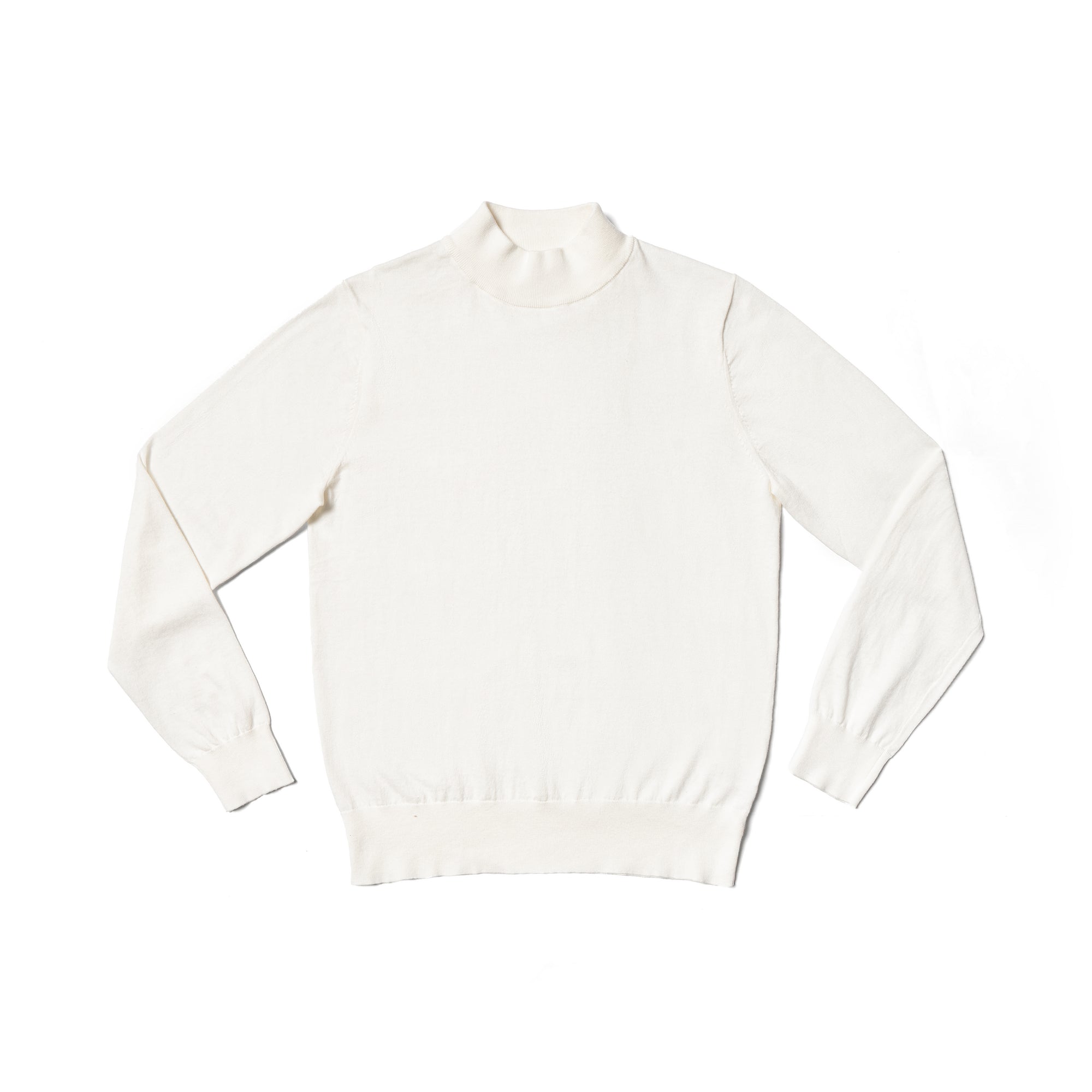 Camel / Beige Knitted Mock Neck