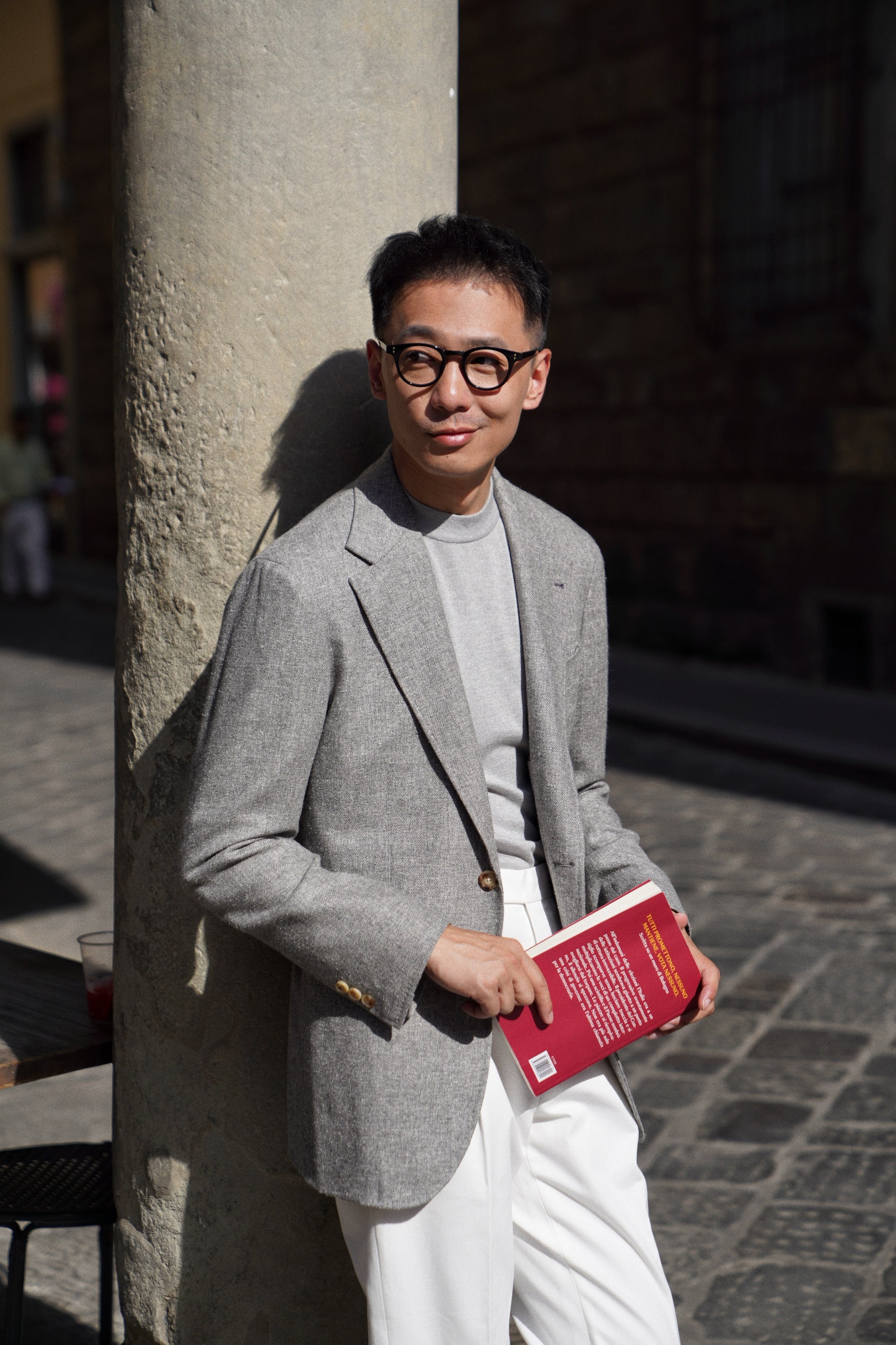 MTO Grey Silk Cashmere Jacket #338
