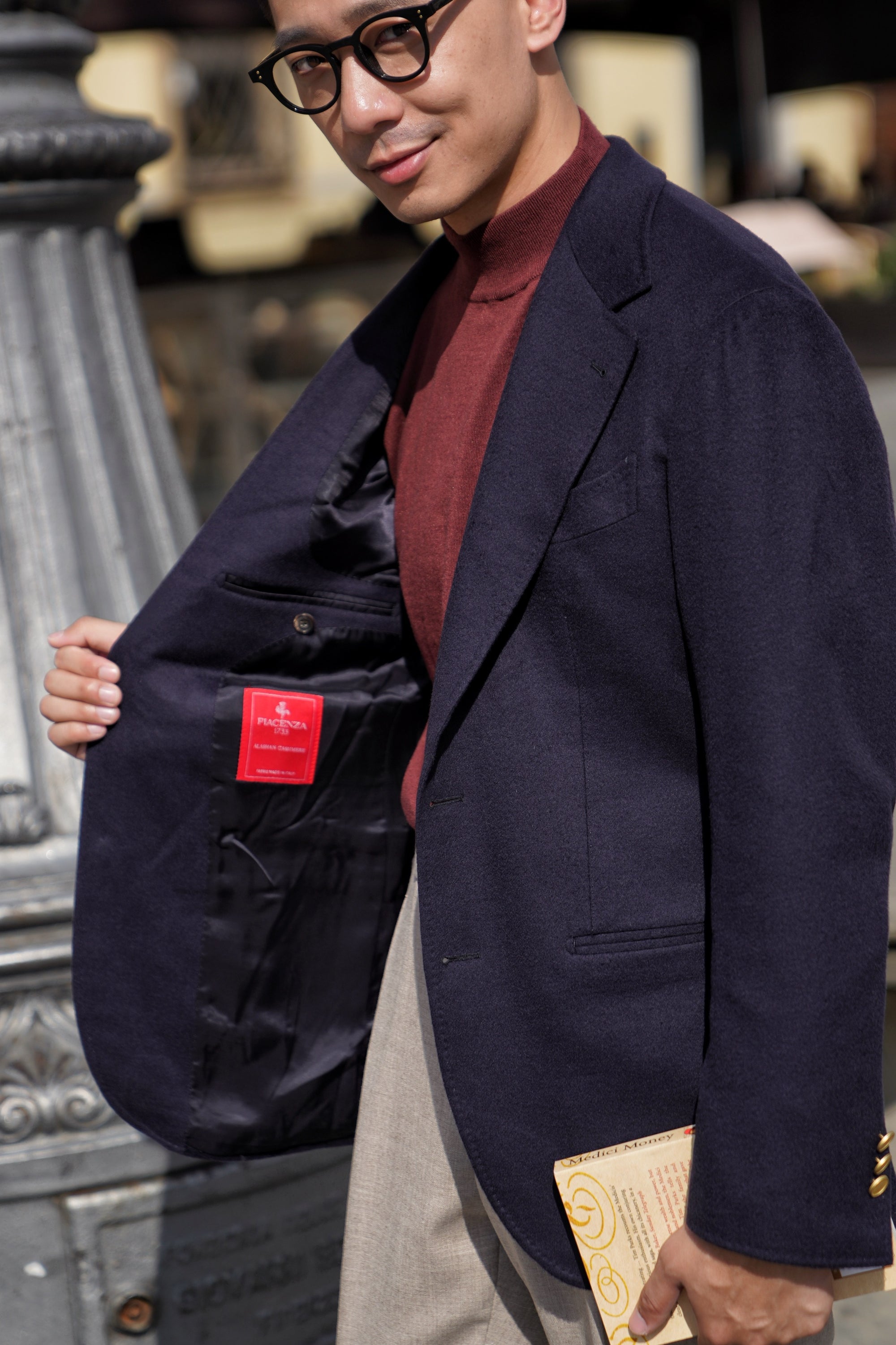 MTO Navy Cashmere Blazer #376