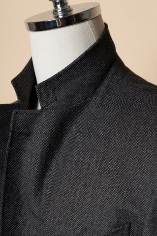 MTO Mid Grey Birdseye Worsted Suit #600