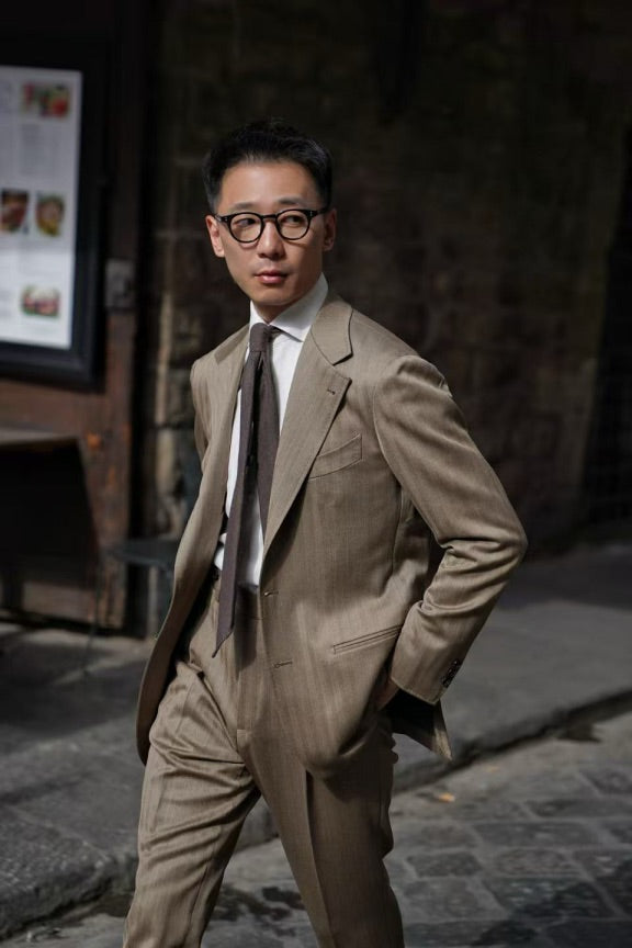MTO Solar Dream Herringbone Suit #464