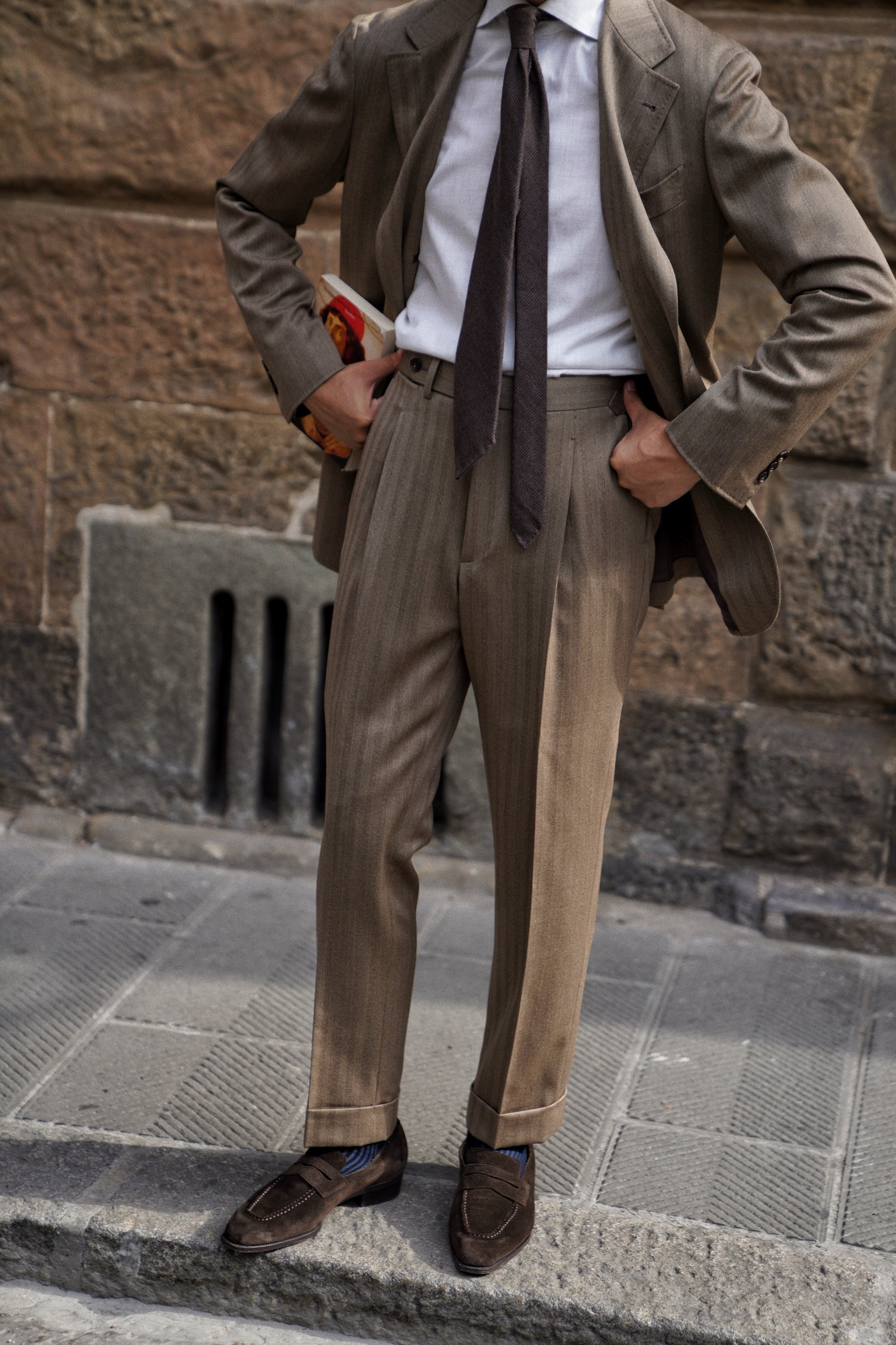 MTO Solar Dream Herringbone Suit #464