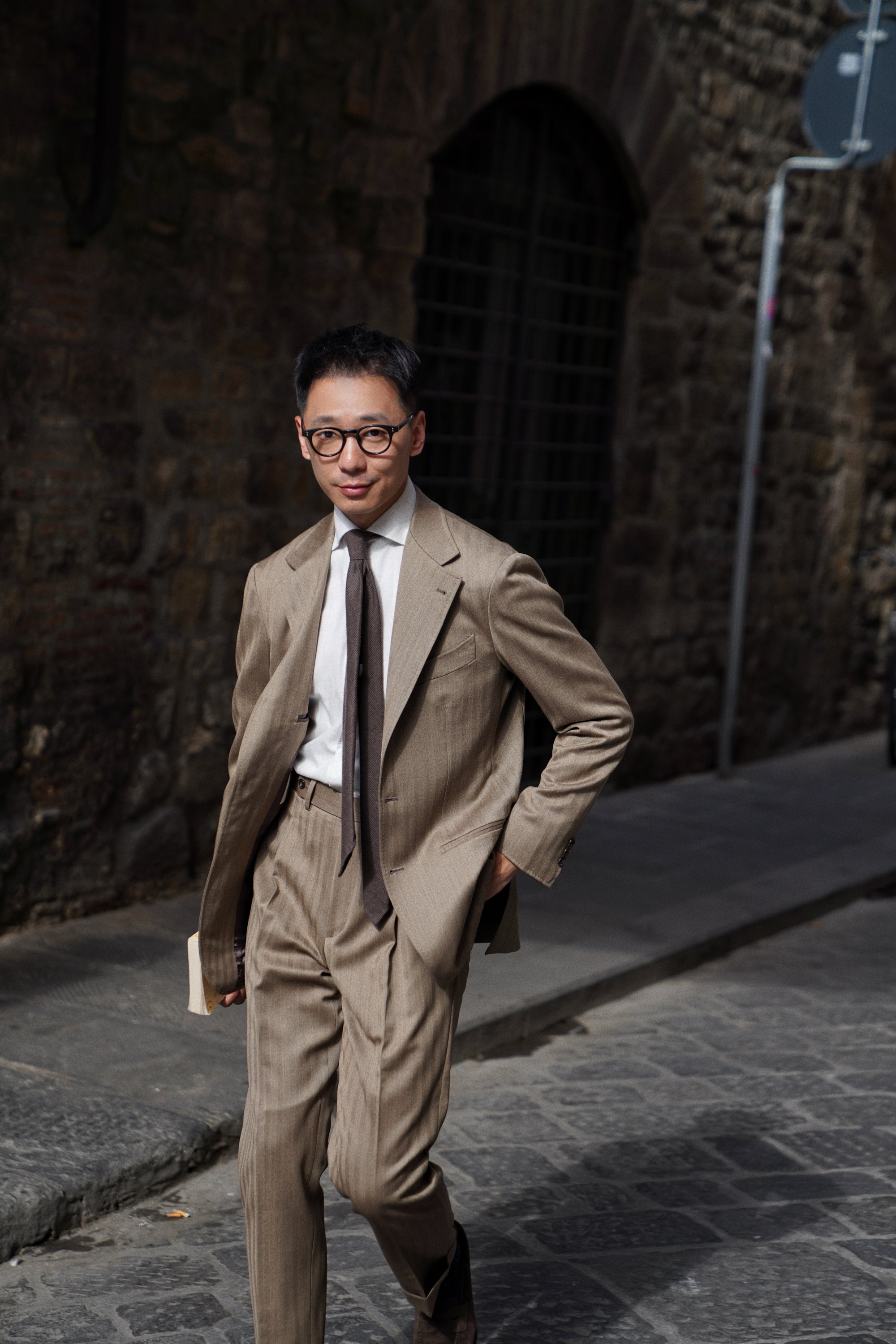 MTO Solar Dream Herringbone Suit #464