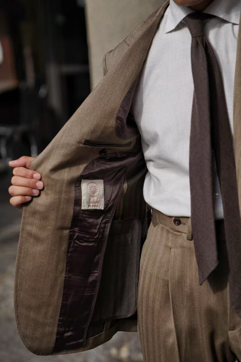 MTO Solar Dream Herringbone Suit #464