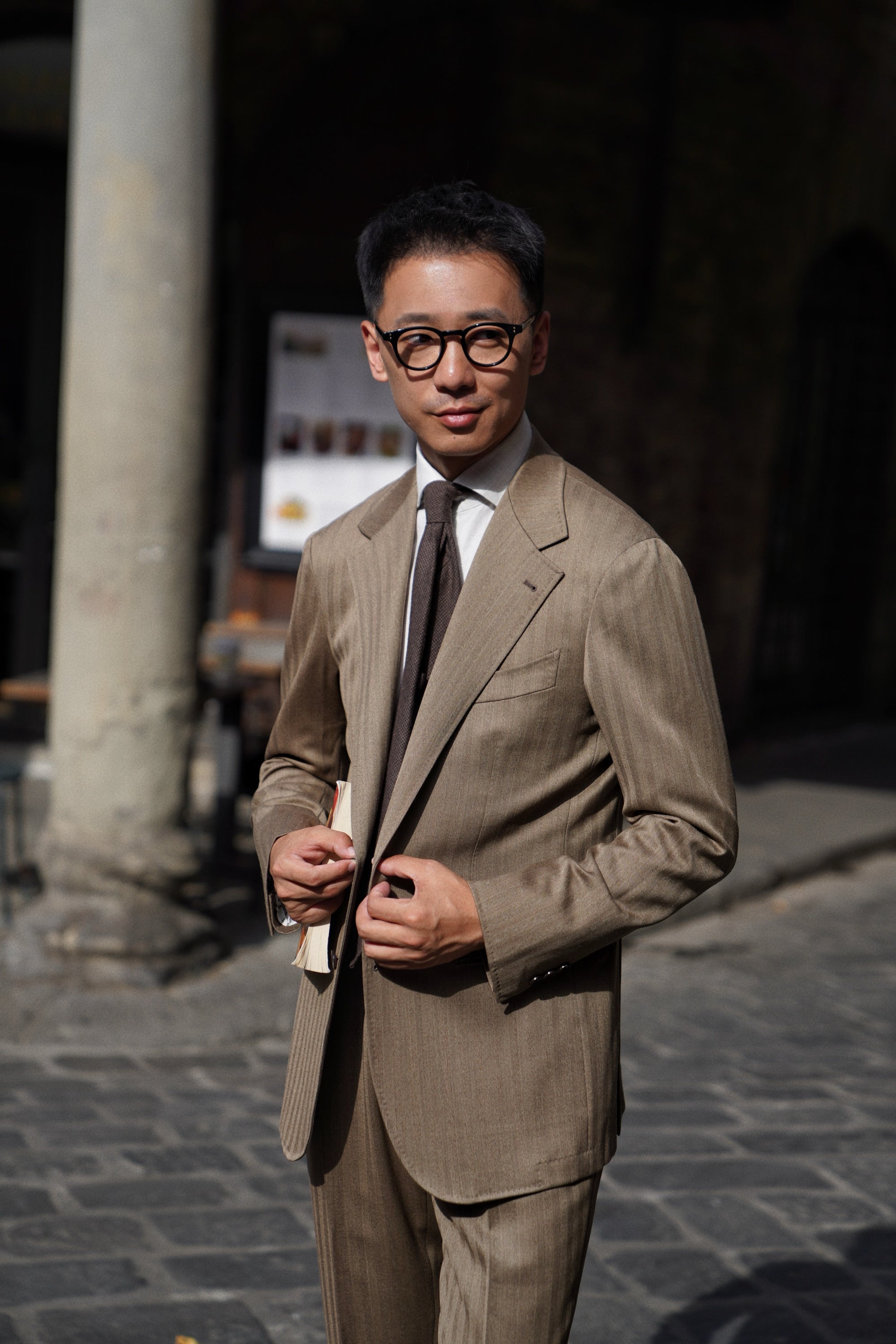 MTO Solar Dream Herringbone Suit #464
