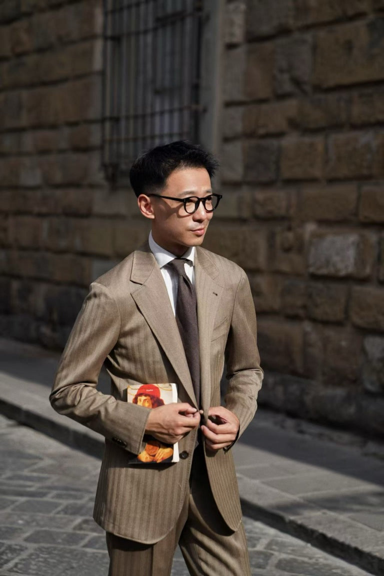 MTO Solar Dream Herringbone Suit #464