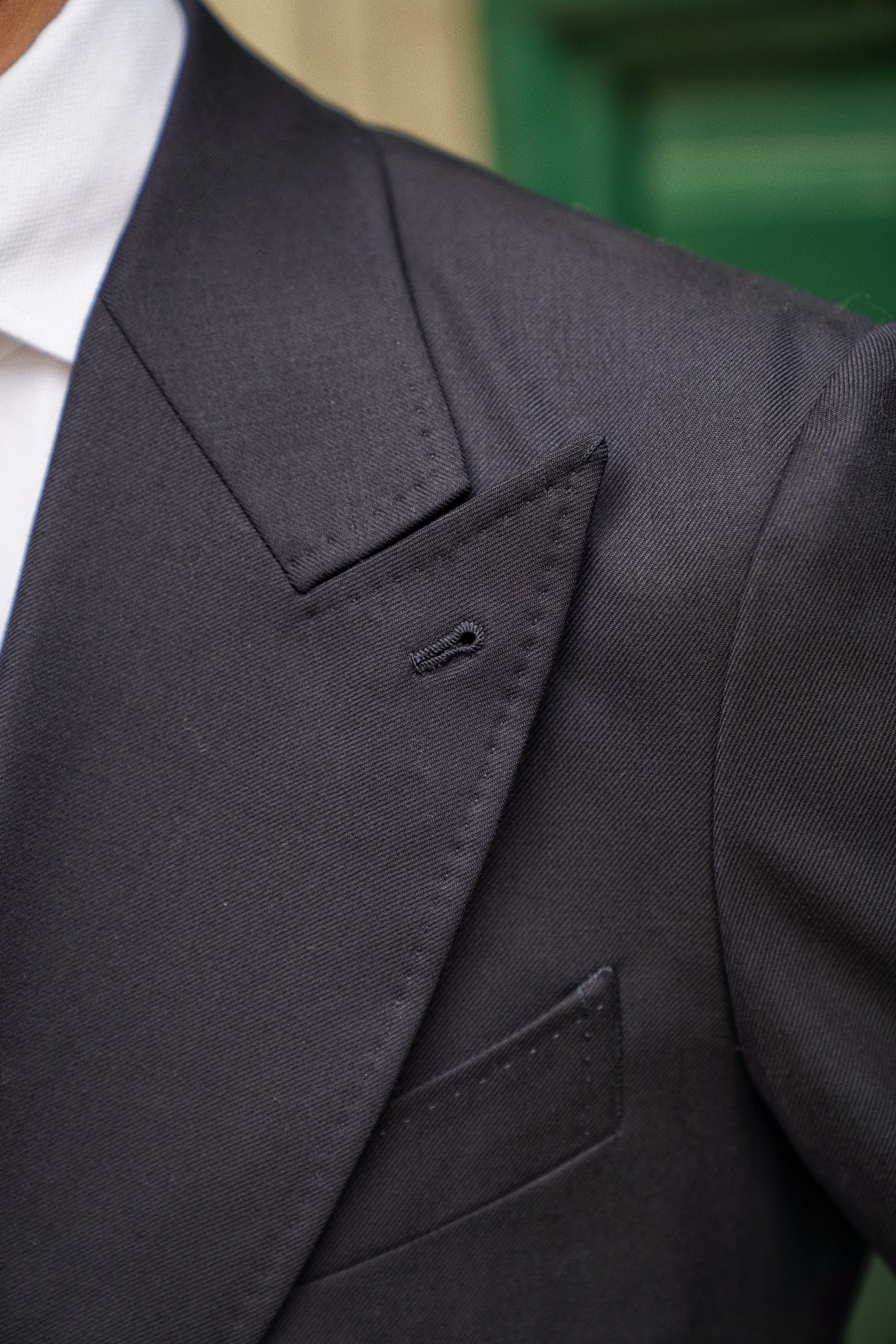 MTO Navy Worsted Wool Suit #478