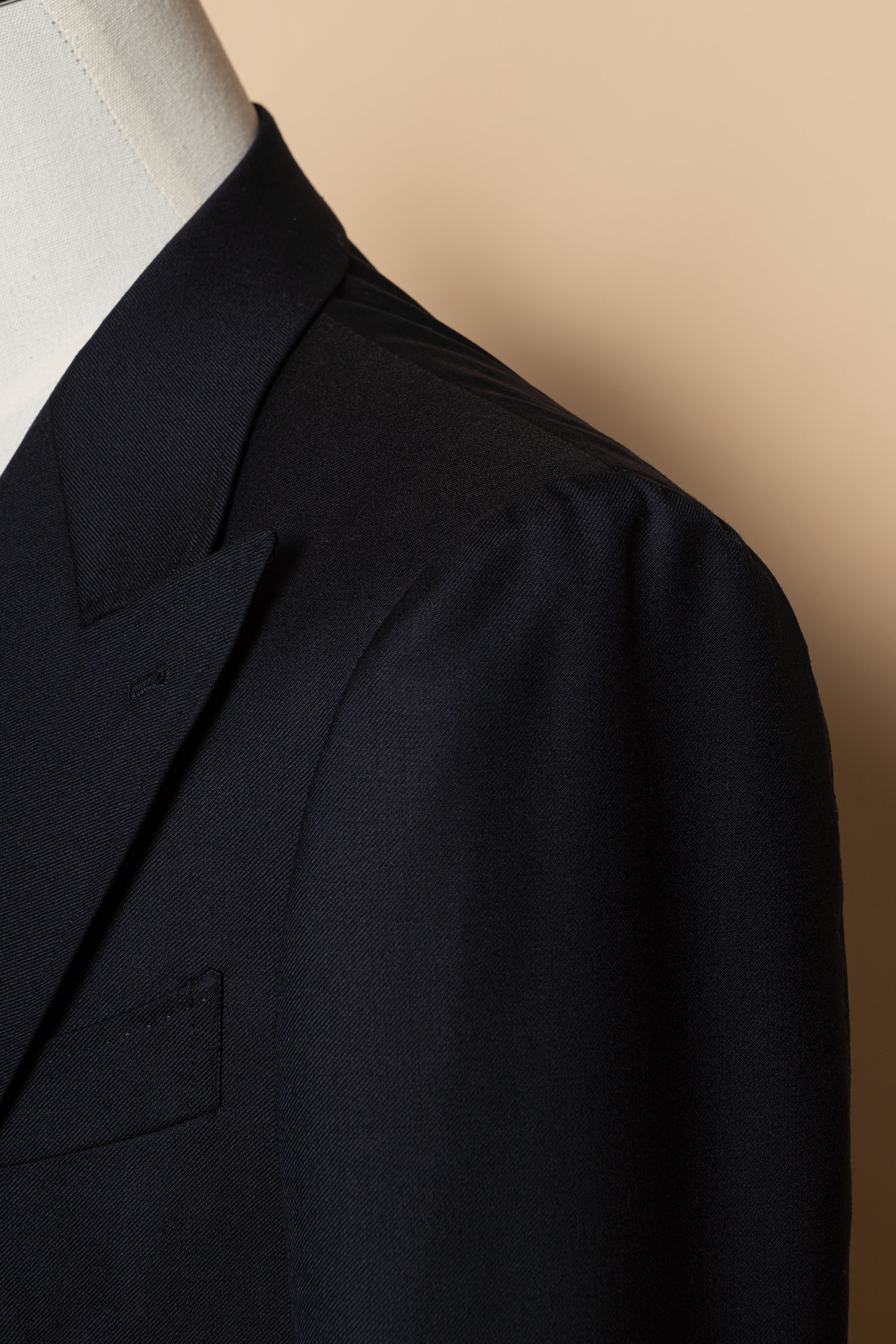 MTO Navy Worsted Wool Suit #478