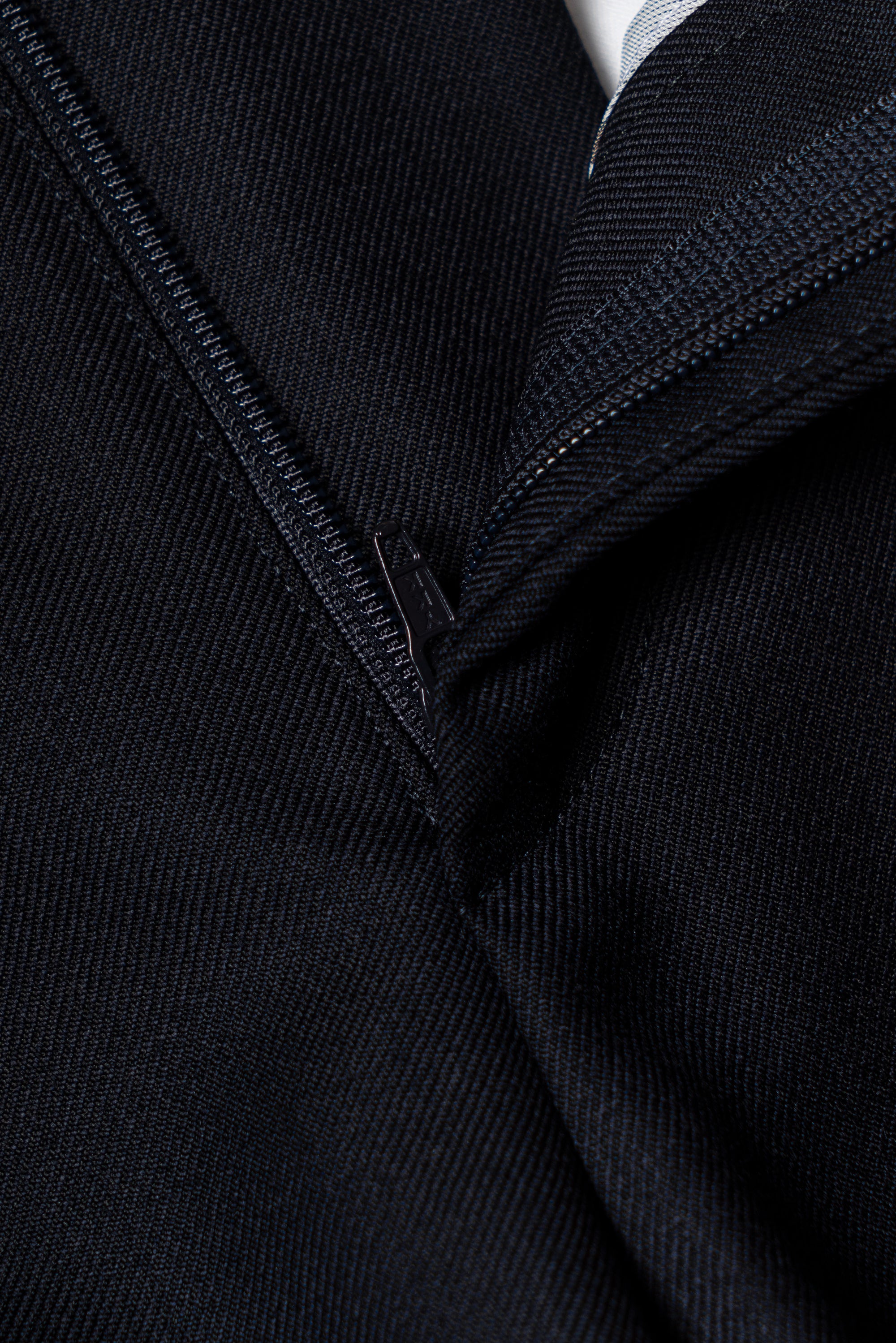 MTO Navy Worsted Wool Suit #478