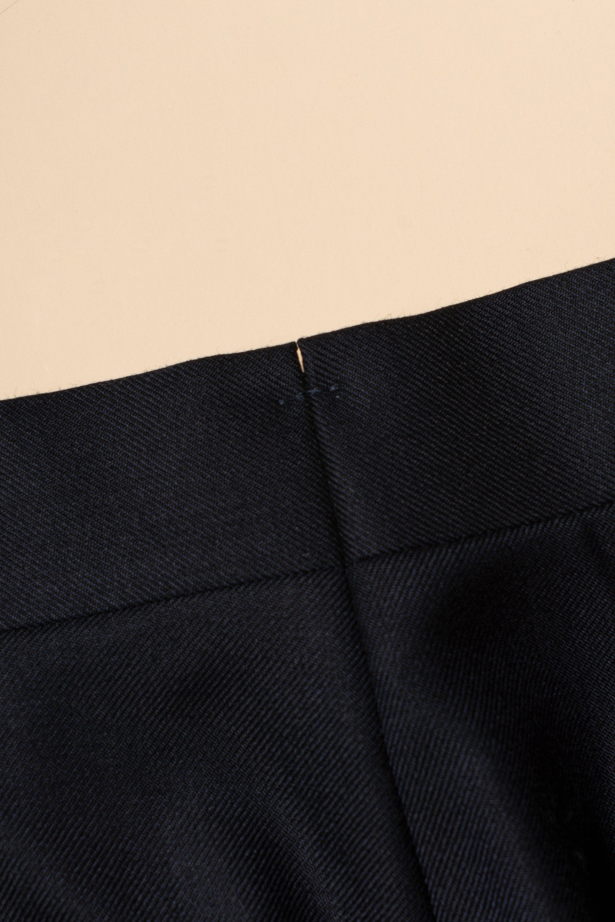 MTO Navy Worsted Wool Suit #478
