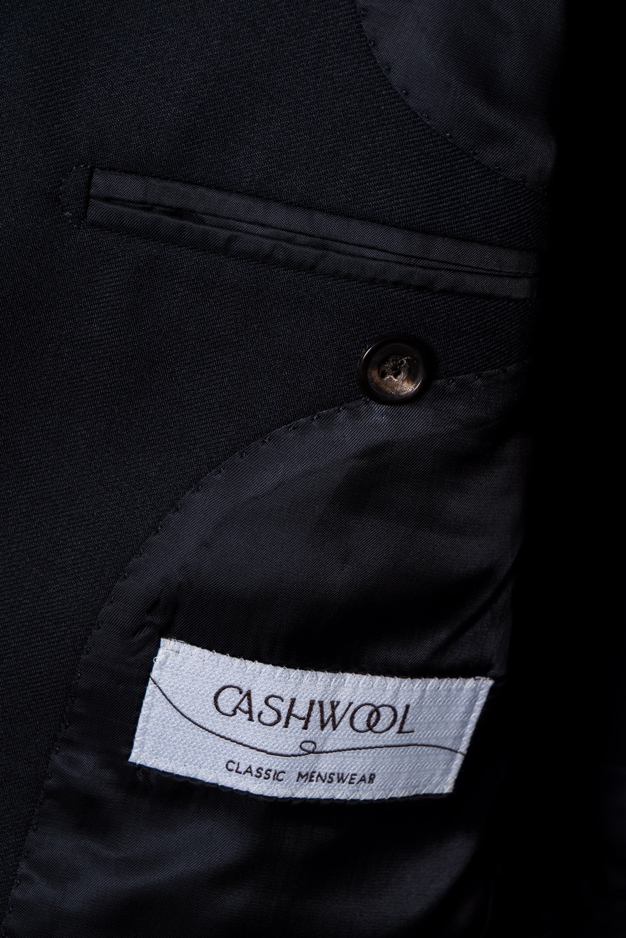 MTO Navy Worsted Wool Suit #478