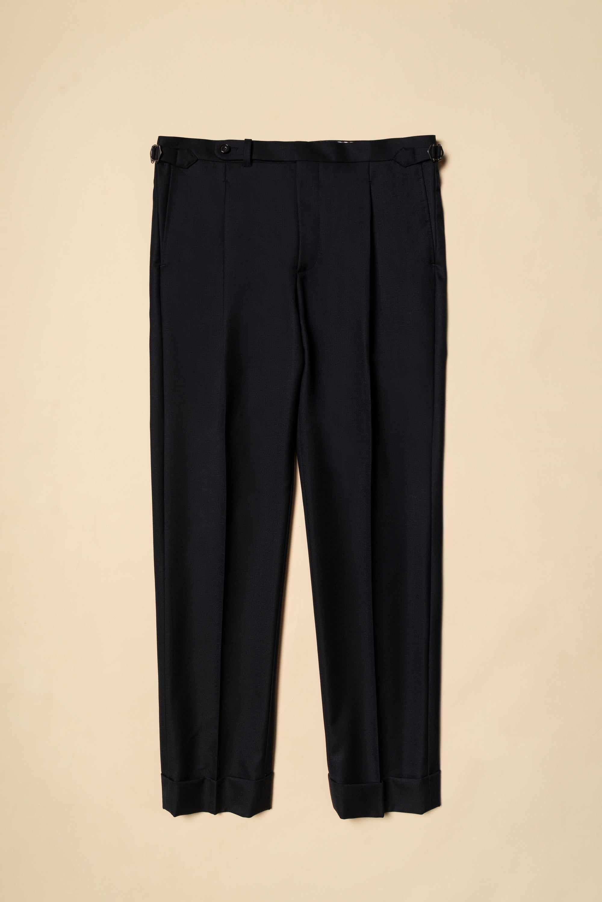 MTO Navy Worsted Wool Suit #478