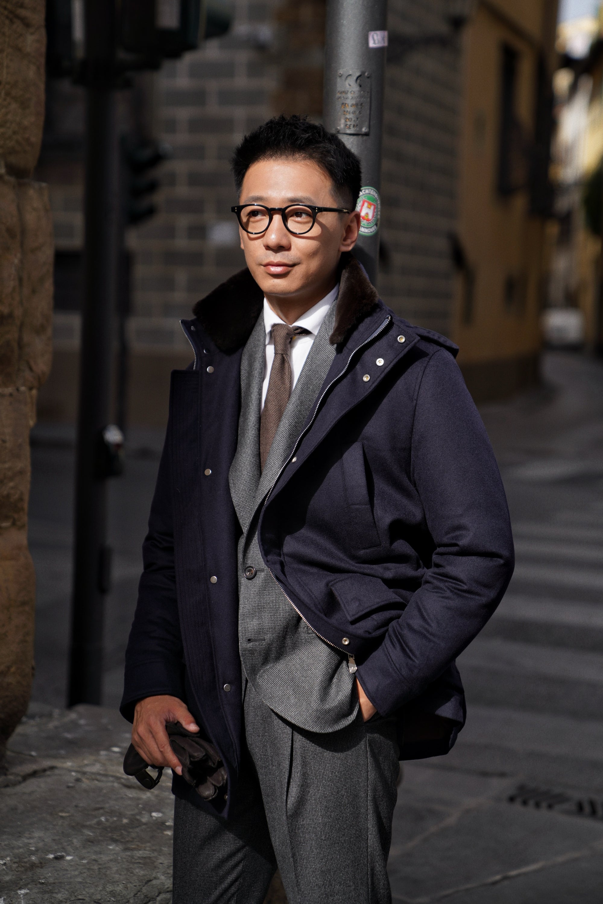 Navy Wool Cashmere N3B Parka #185