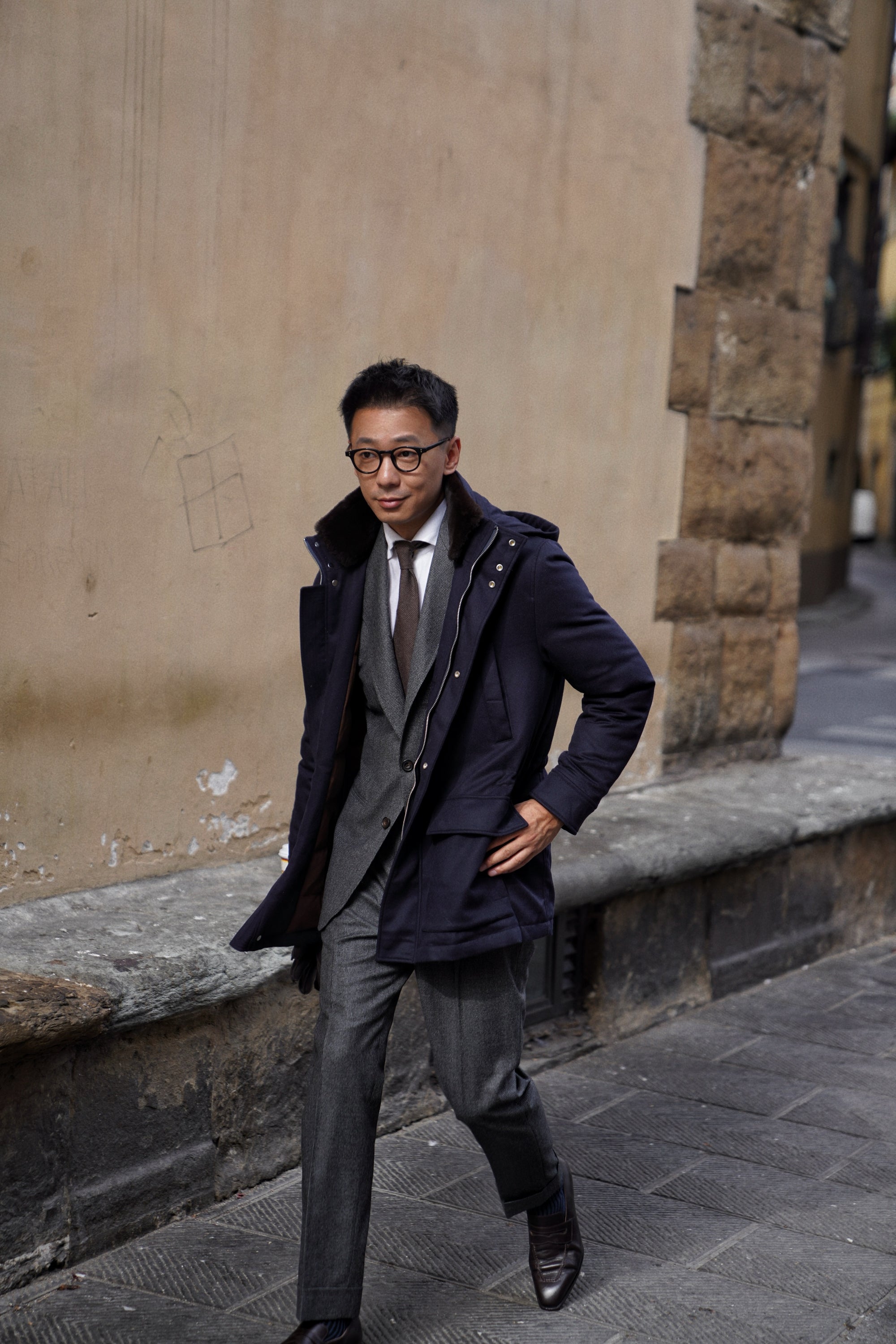 Navy Wool Cashmere N3B Parka #185