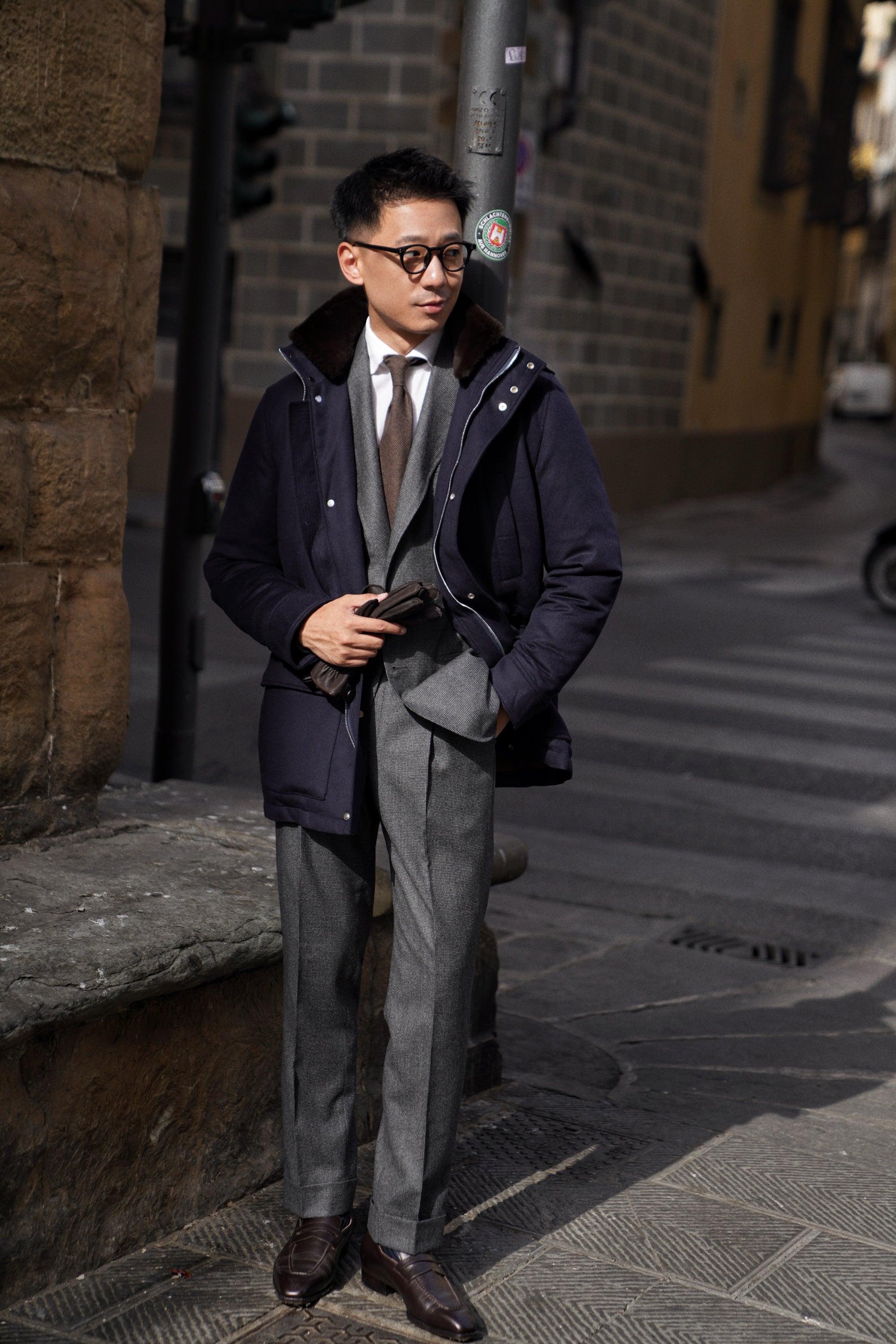Navy Wool Cashmere N3B Parka #185