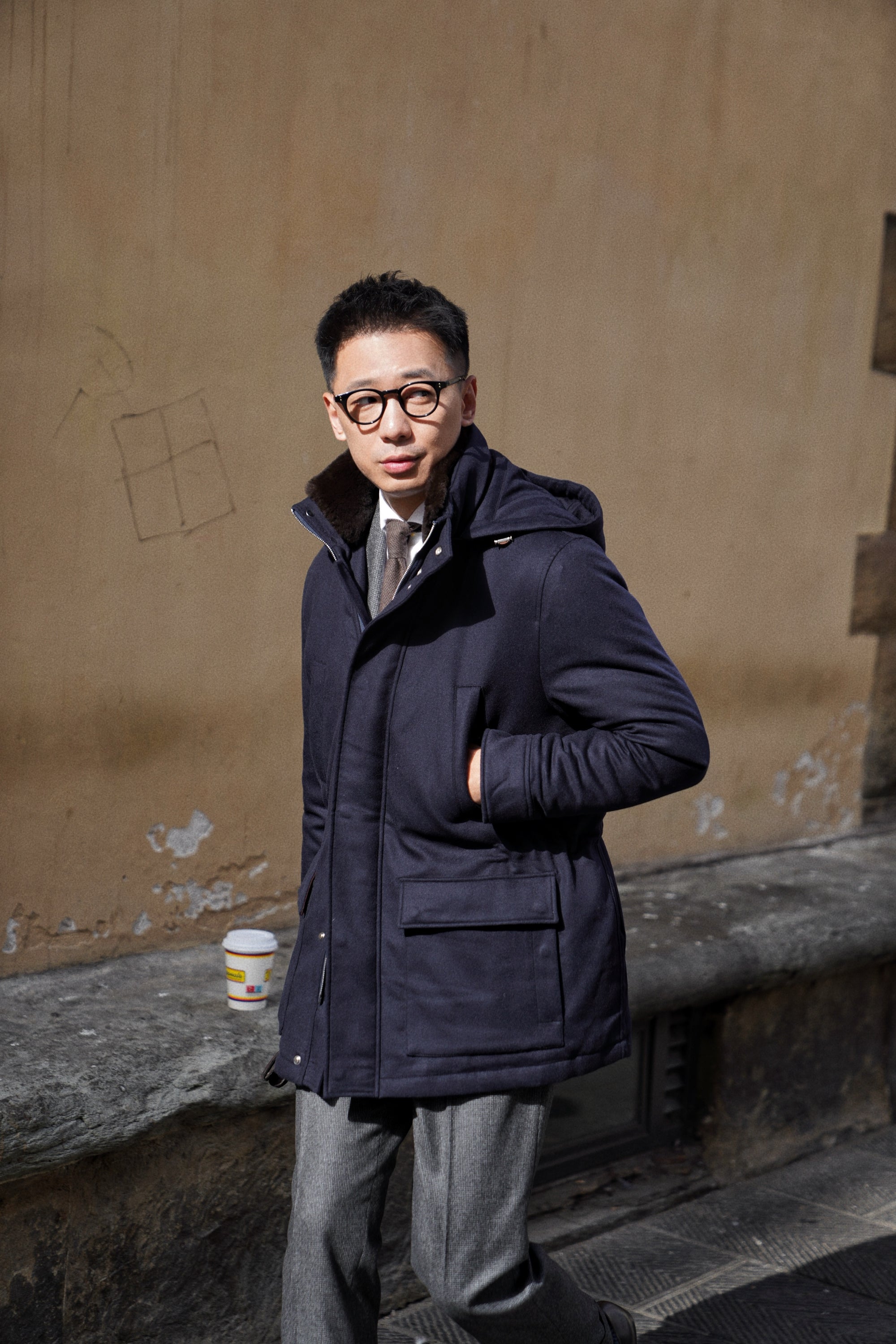 Navy Wool Cashmere N3B Parka #185