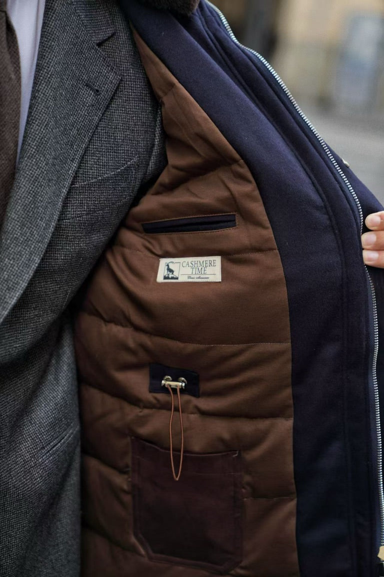 Navy Wool Cashmere N3B Parka #185