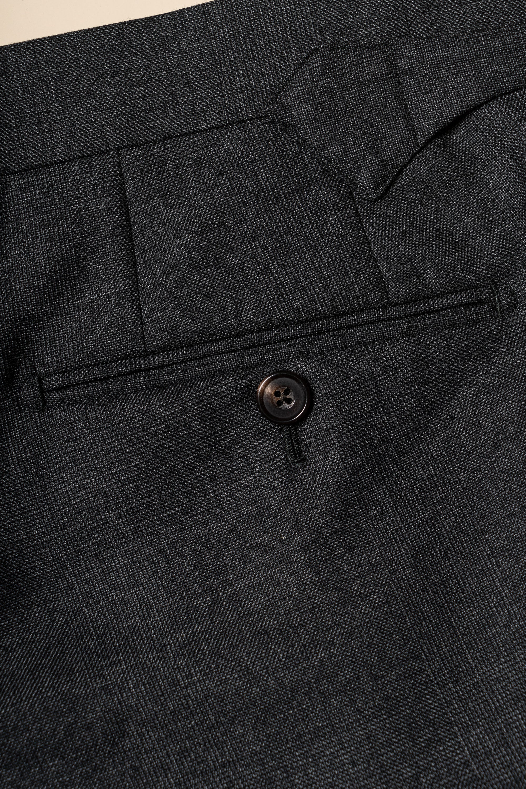 MTO Dark Grey Glen Check Worsted Wool Suit #482