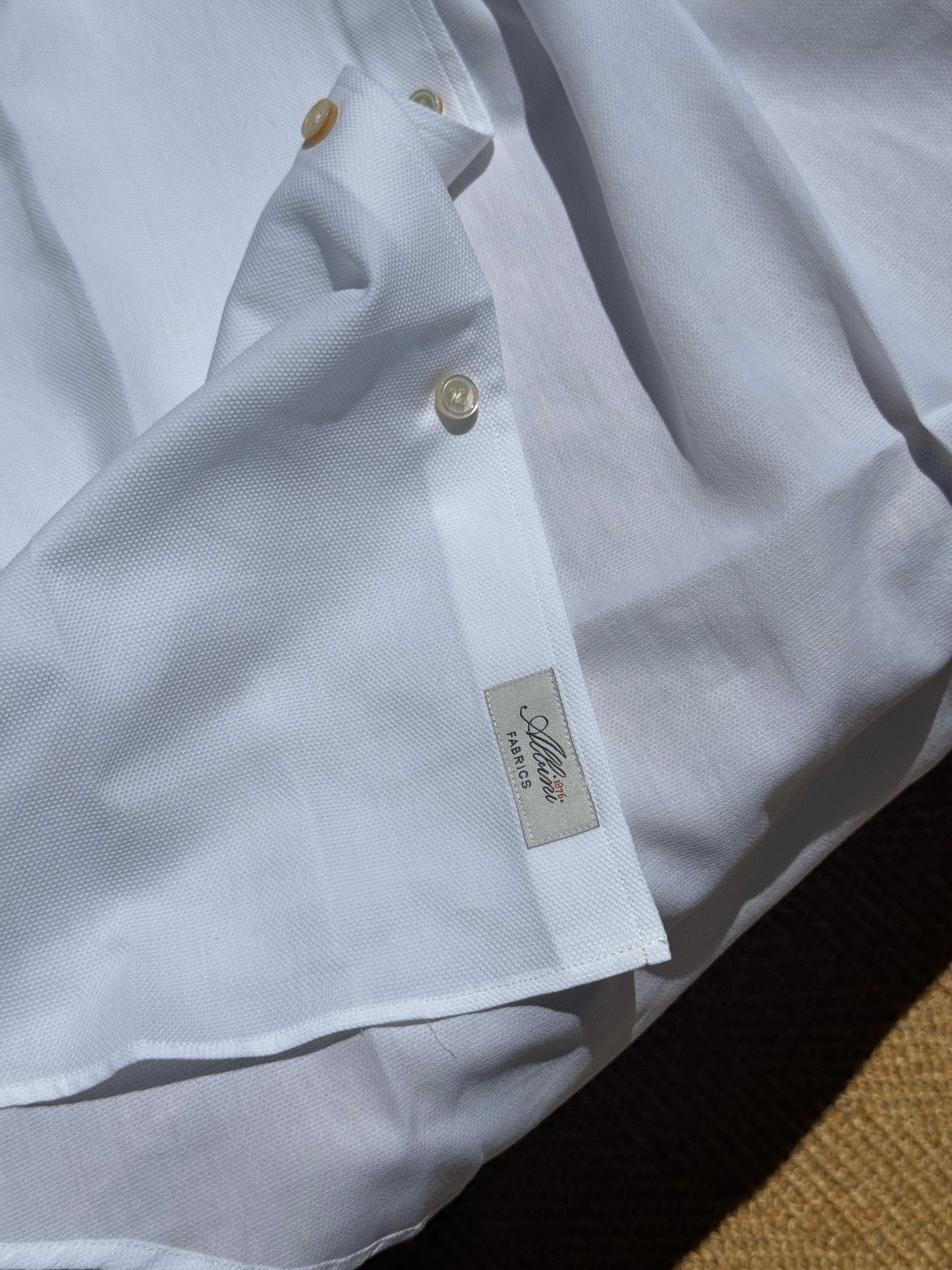 MTO Handcrafted Albini Pique Cotton Shirt #61 #62