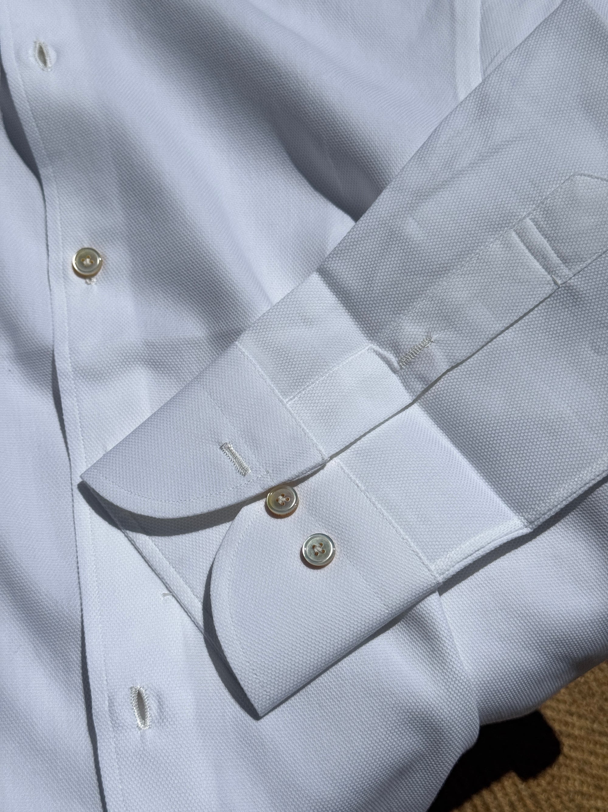 MTO Handcrafted Albini Pique Cotton Shirt #61 #62