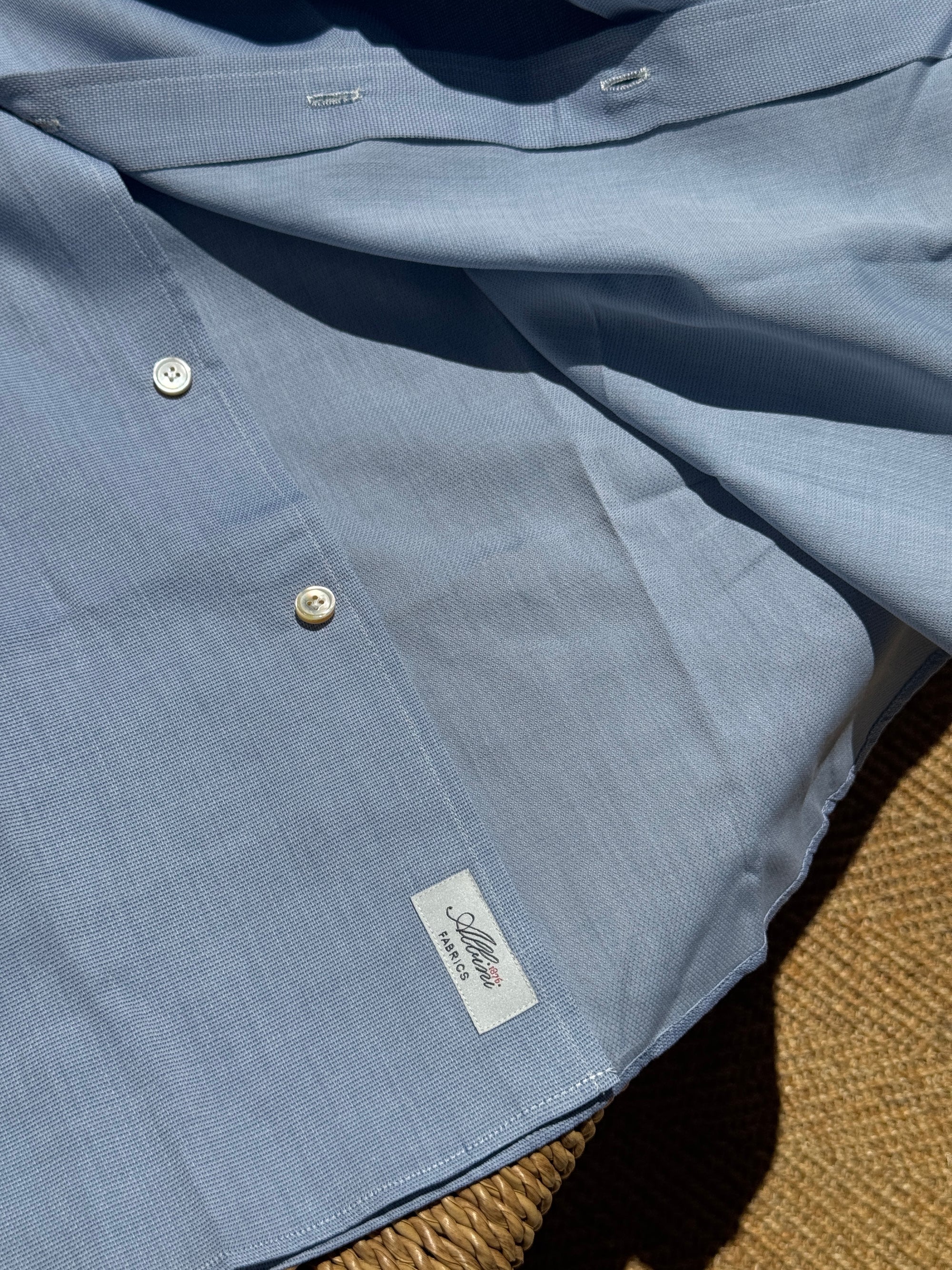 MTO Handcrafted Albini Pique Cotton Shirt #61 #62
