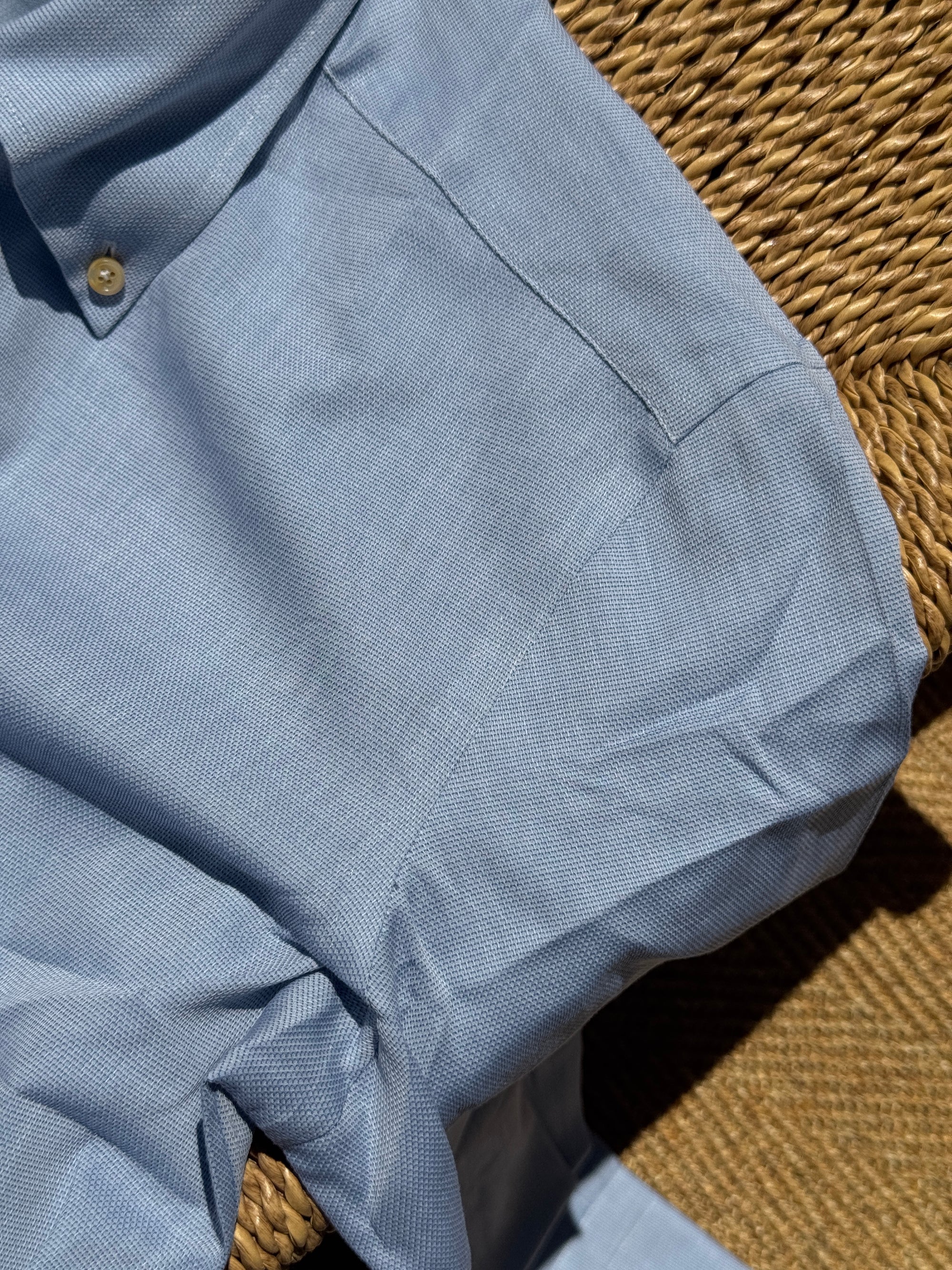 MTO Handcrafted Albini Pique Cotton Shirt #61 #62