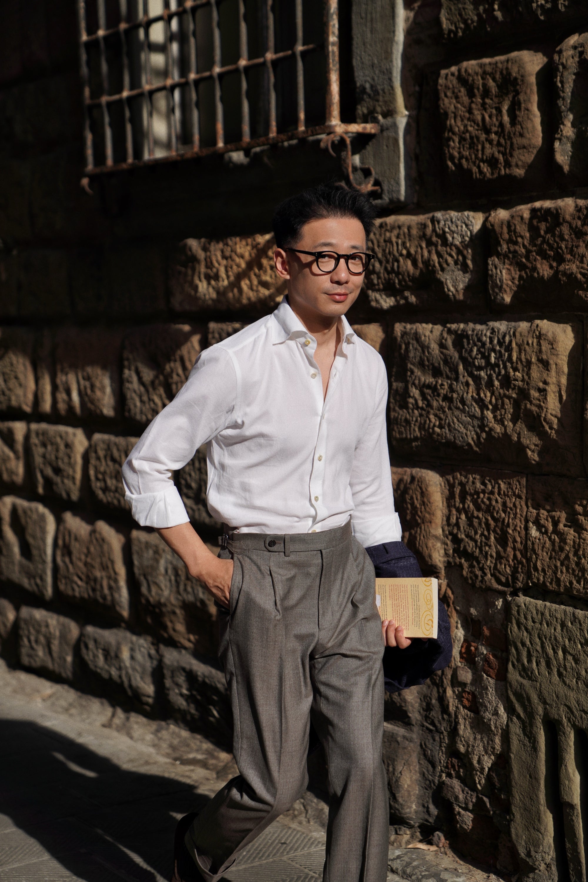 MTO Handcrafted Albini Pique Cotton Shirt #61 #62