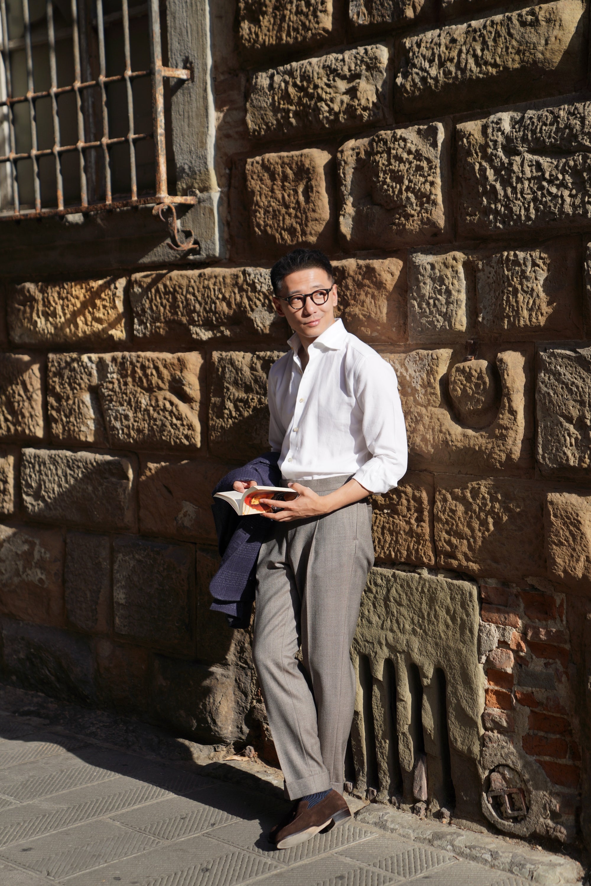 MTO Handcrafted Albini Pique Cotton Shirt #61 #62