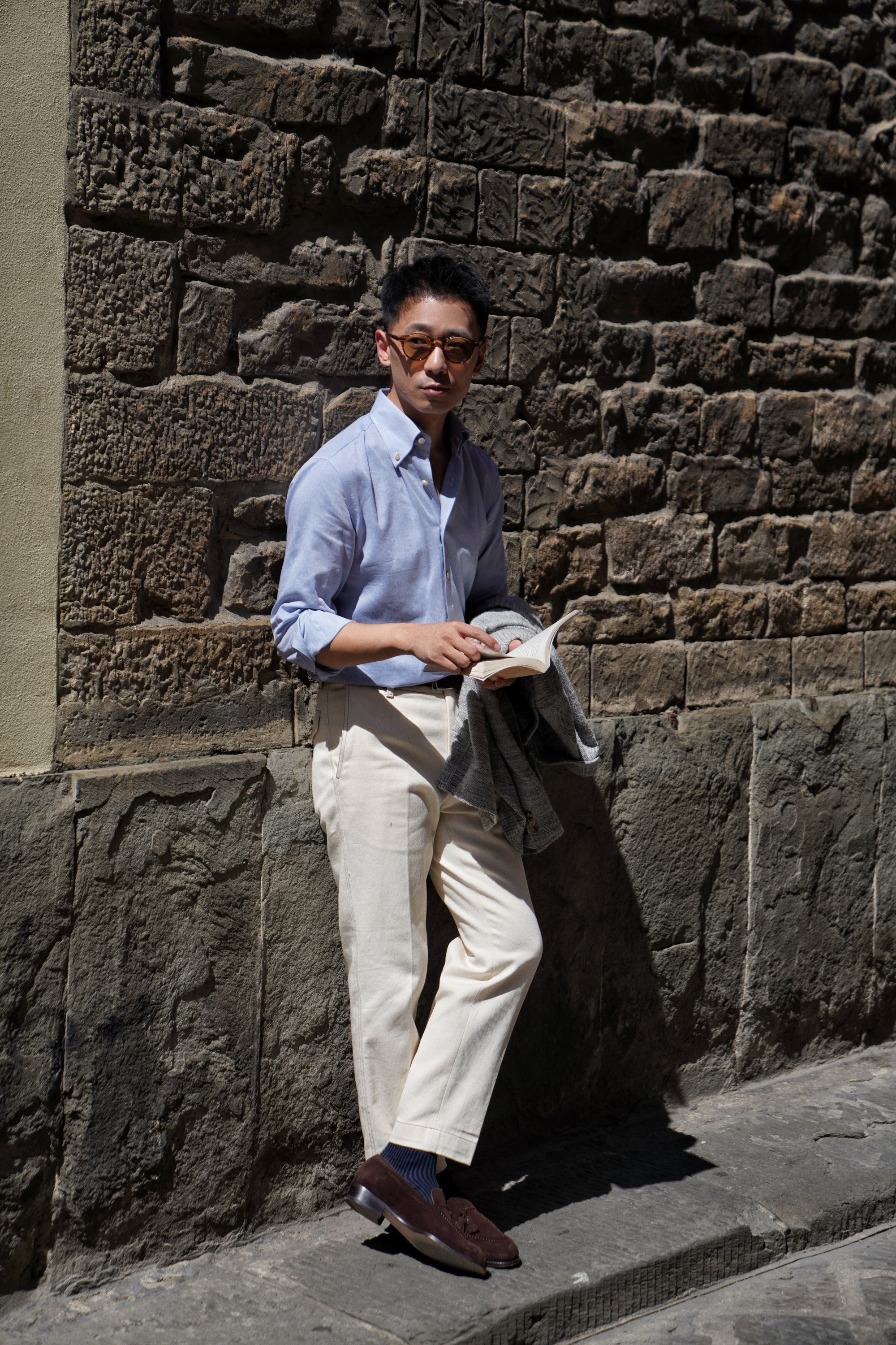 MTO Handcrafted Albini Pique Cotton Shirt #61 #62