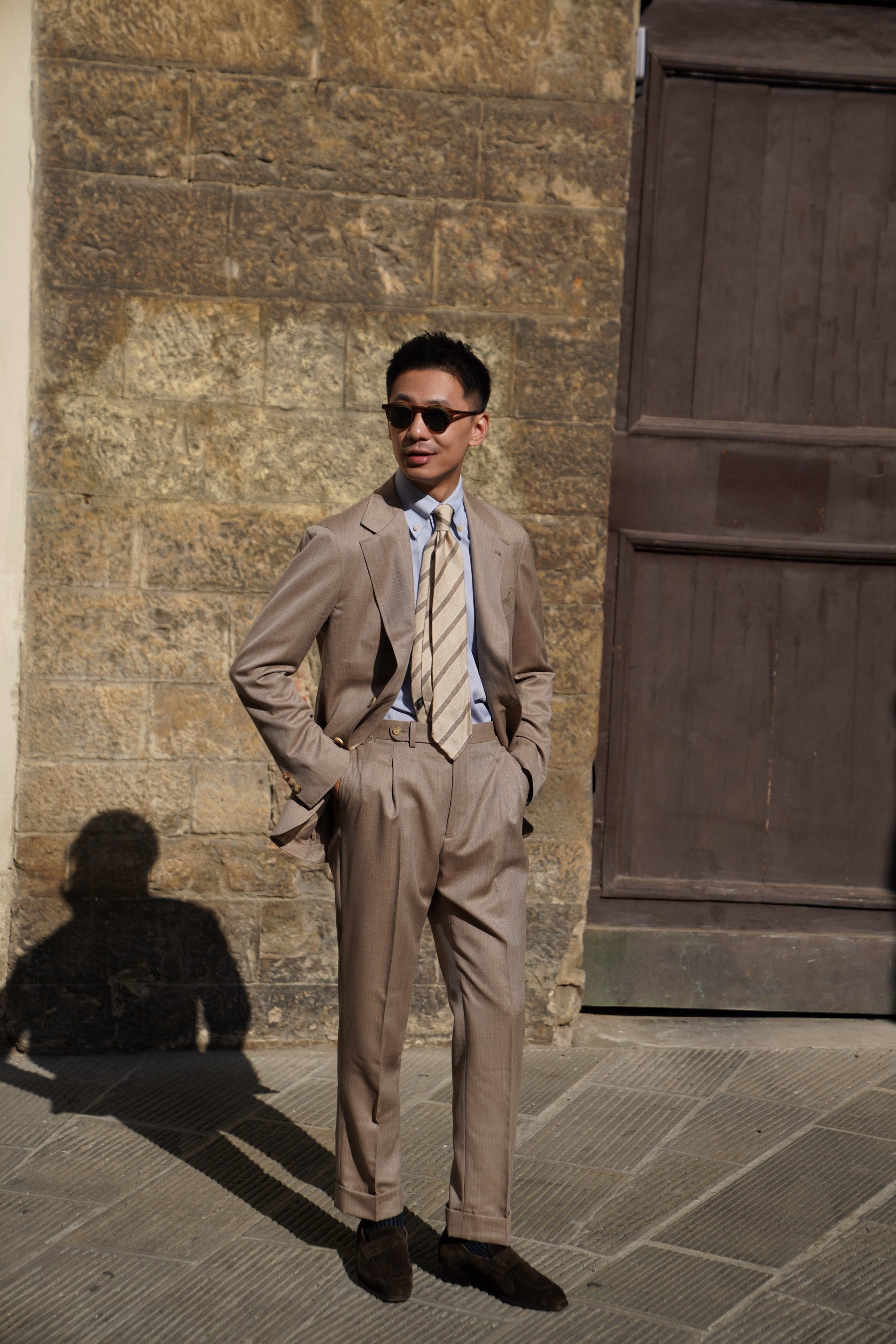 MTO Handcrafted Albini Pique Cotton Shirt #61 #62