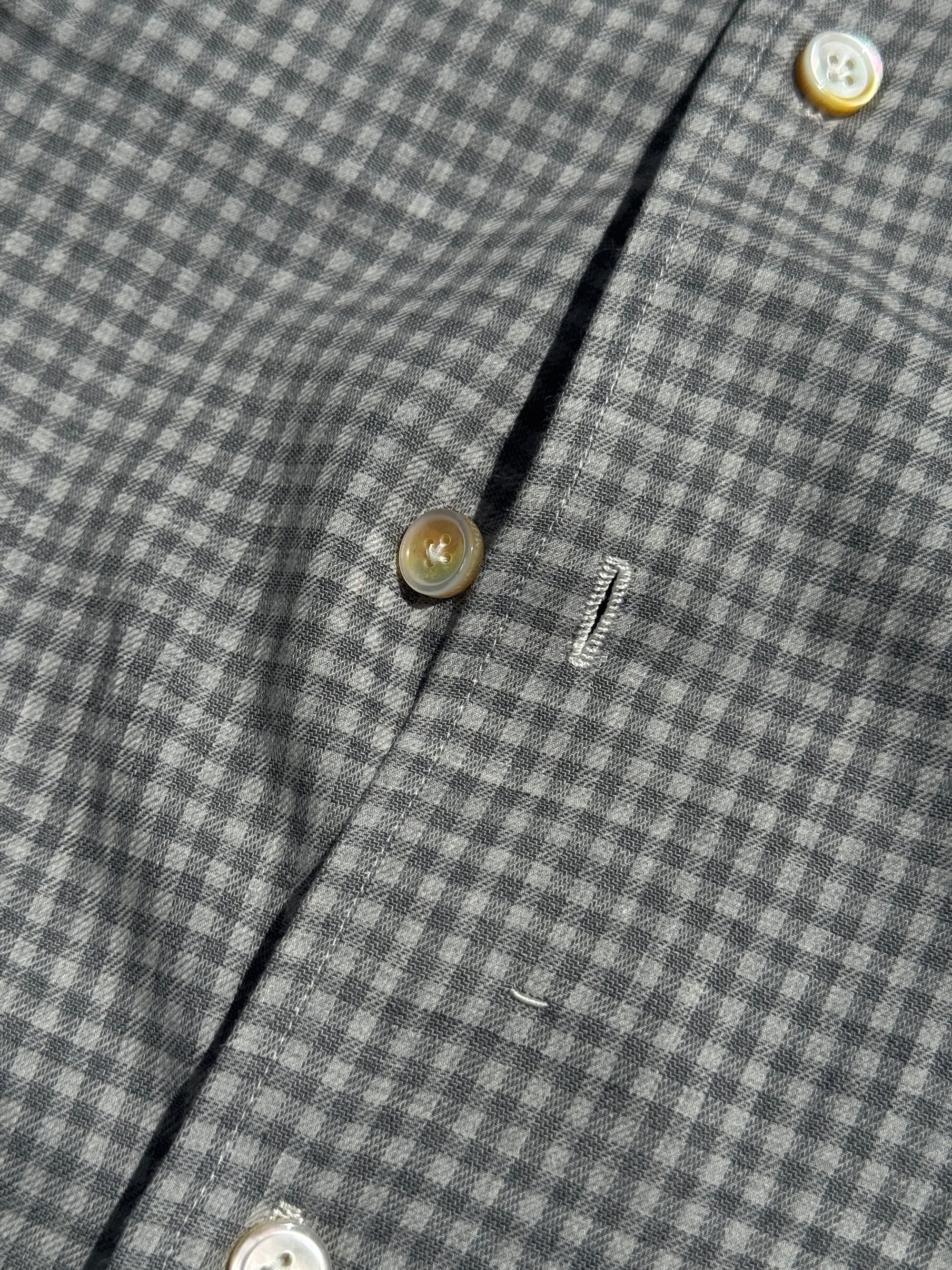 MTO Handcrafted Plaid Thomas Mason Cashmere Blending Shirt #57 #58