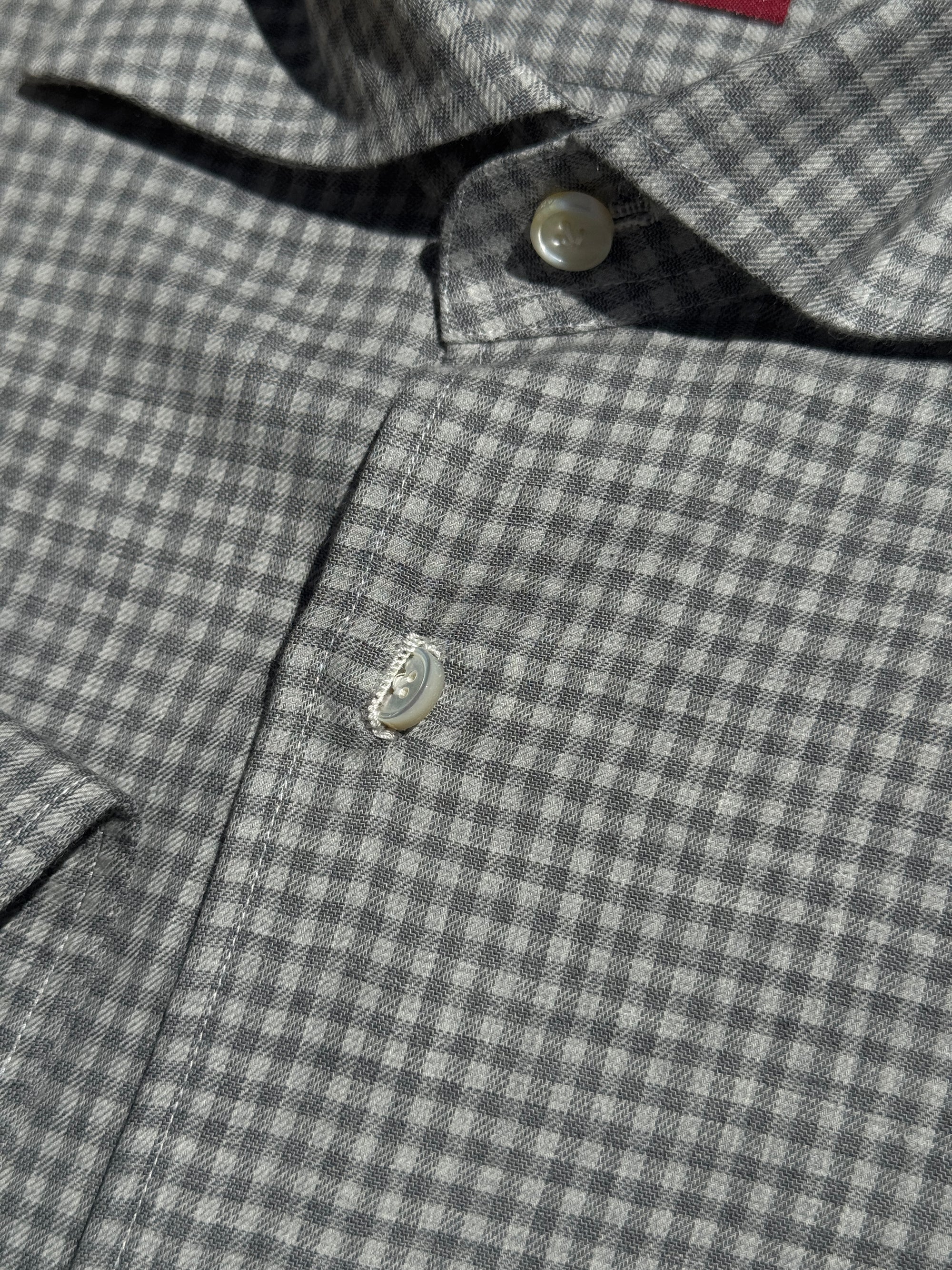 MTO Handcrafted Plaid Thomas Mason Cashmere Blending Shirt #57 #58