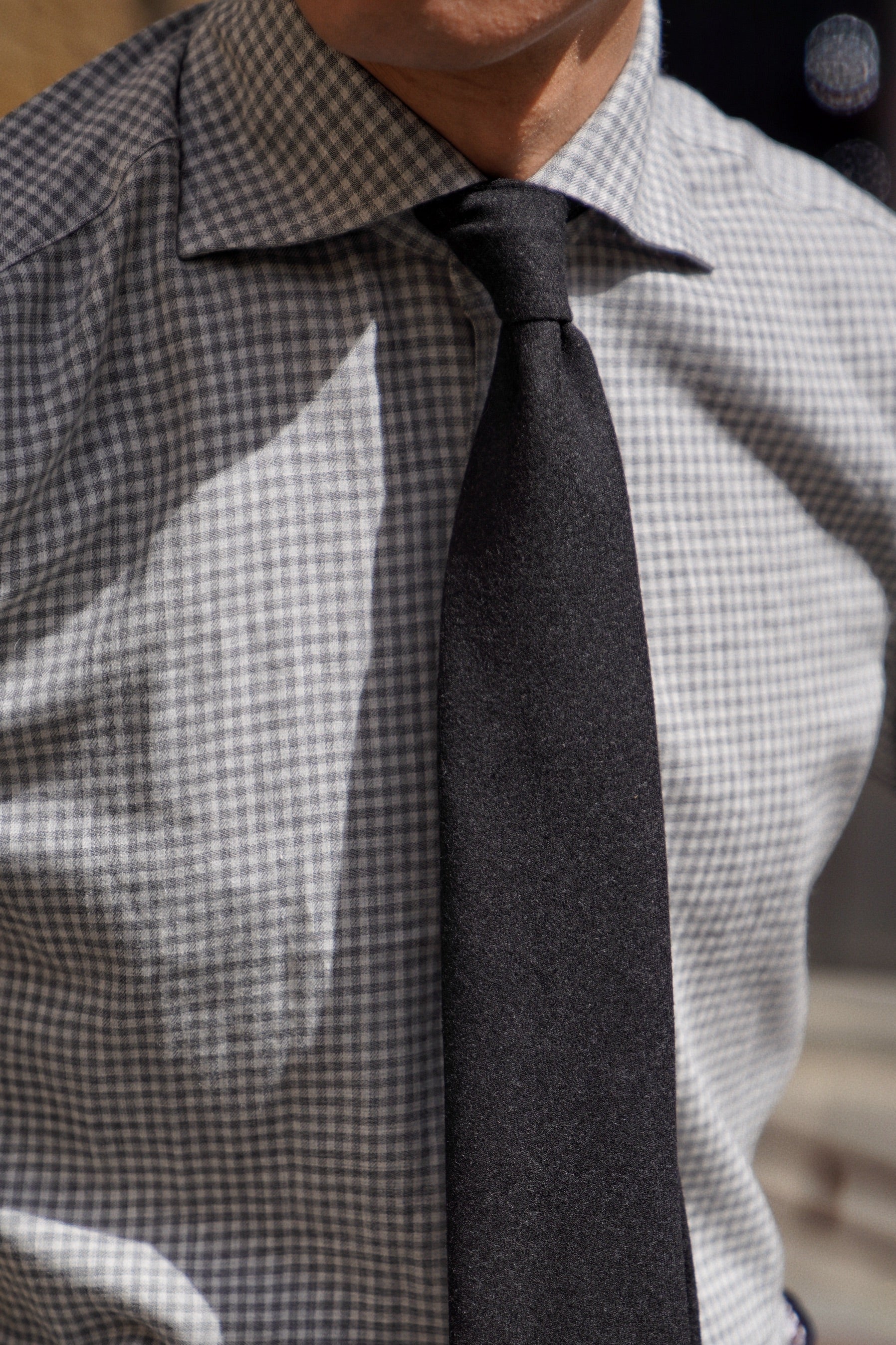 MTO Handcrafted Plaid Thomas Mason Cashmere Blending Shirt #57 #58