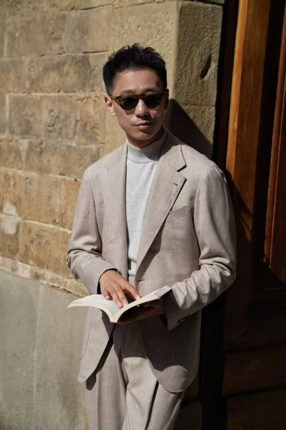 MTO Camel Twill Flannel Suit #410