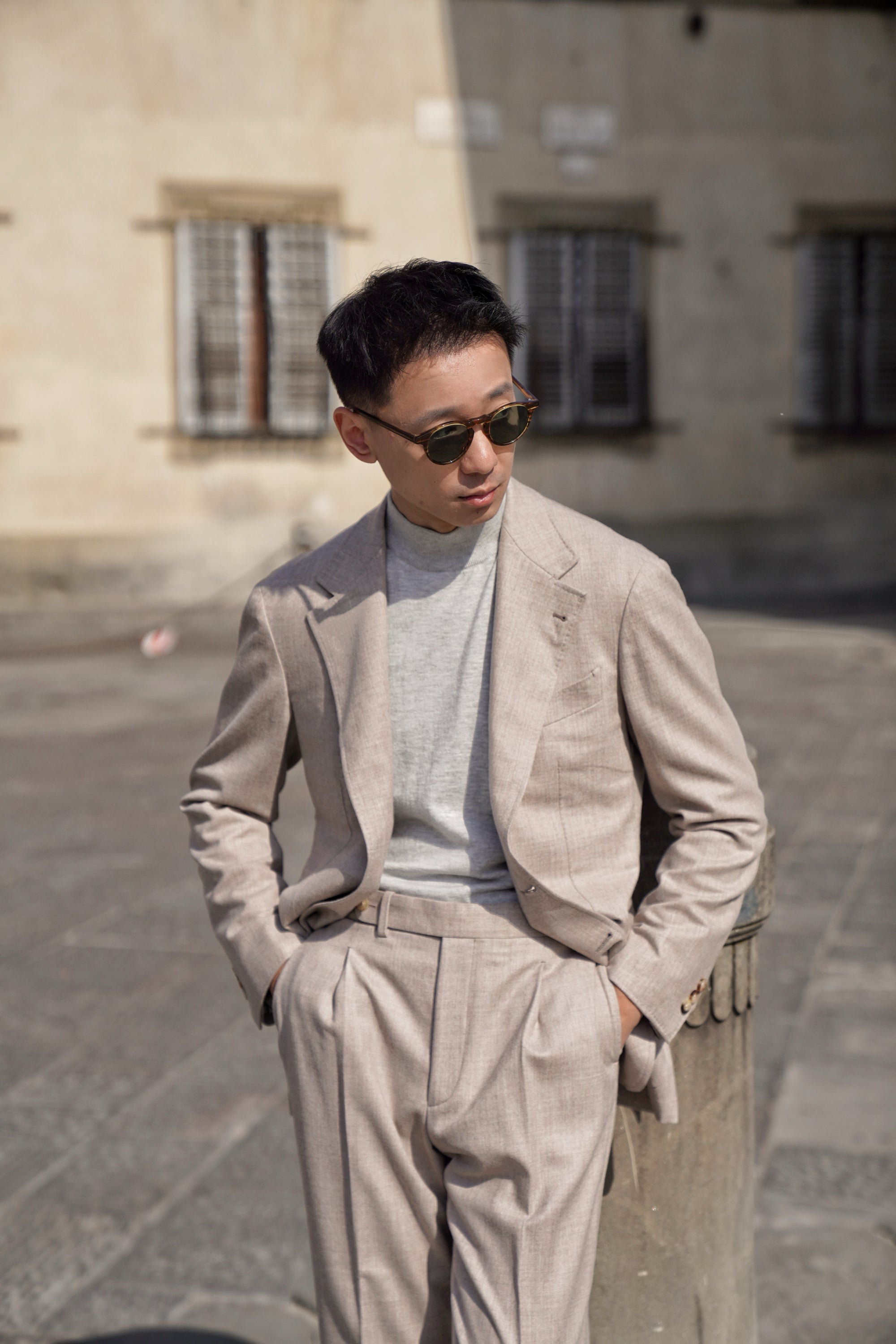 MTO Camel Twill Flannel Suit #410