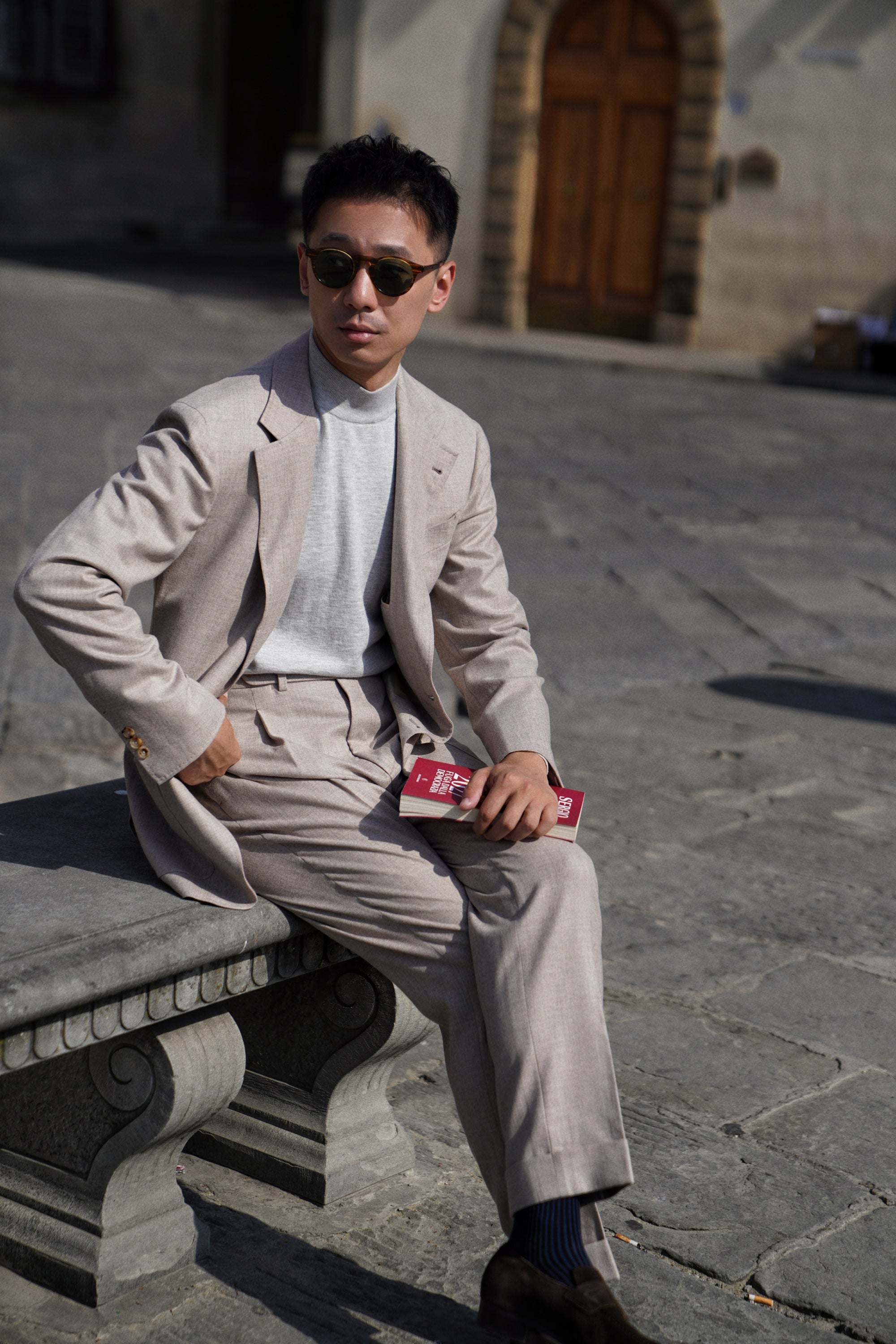 MTO Camel Twill Flannel Suit #410