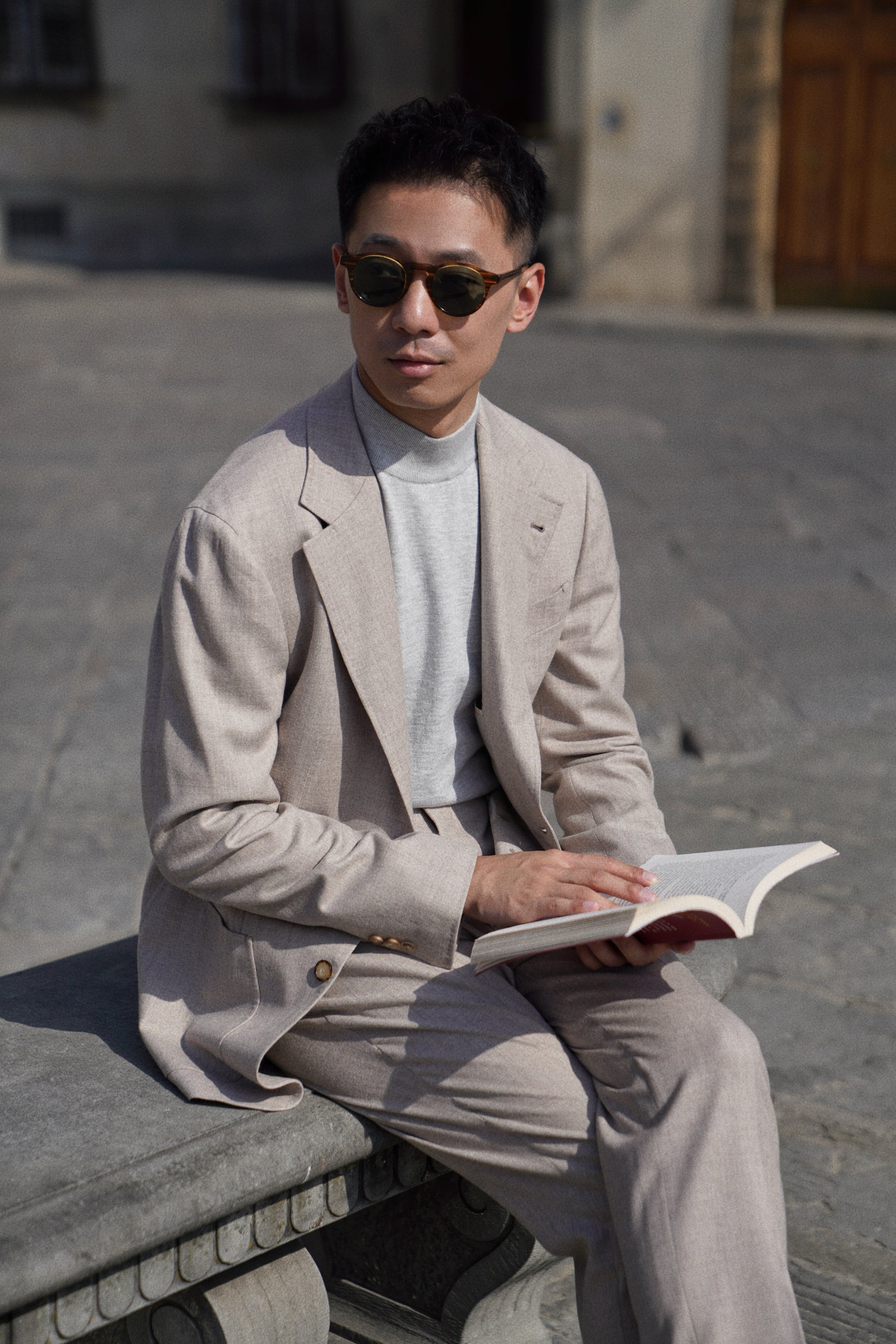 MTO Camel Twill Flannel Suit #410