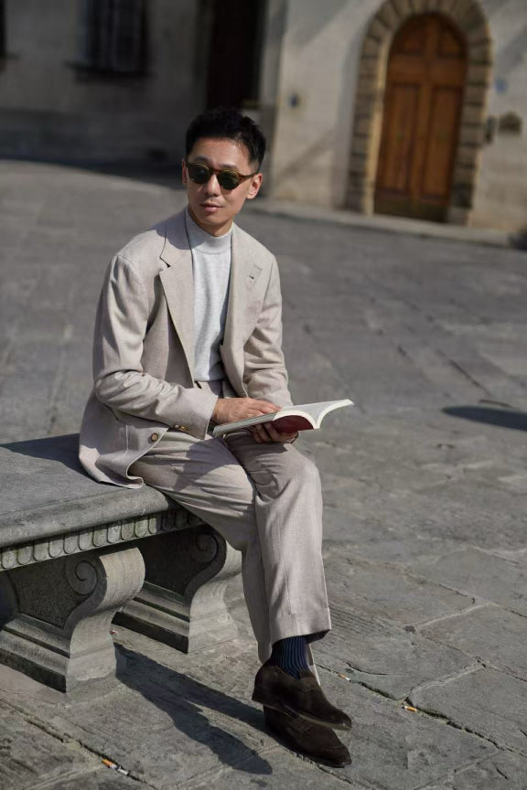 MTO Camel Twill Flannel Suit #410