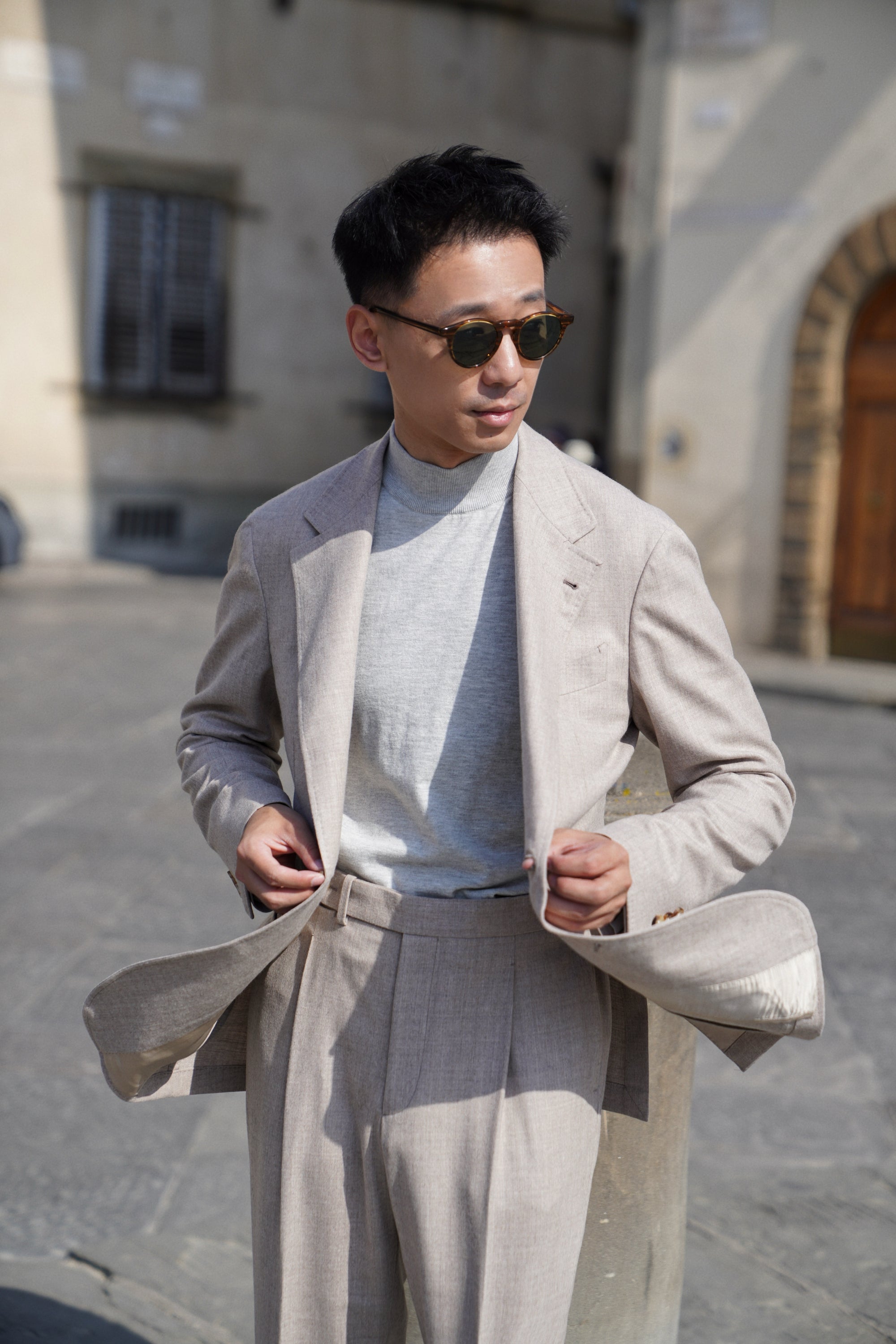 MTO Camel Twill Flannel Suit #410