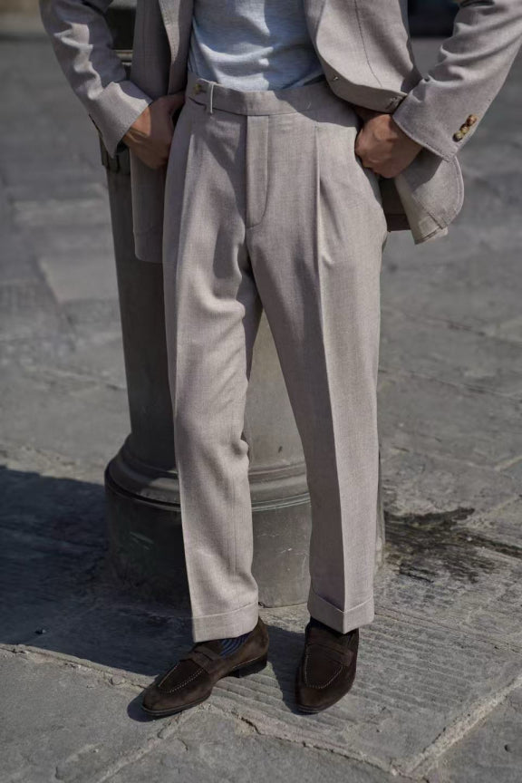 MTO Camel Twill Flannel Suit #410