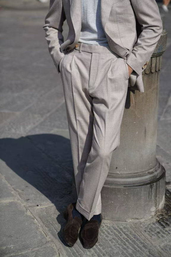 MTO Camel Twill Flannel Suit #410