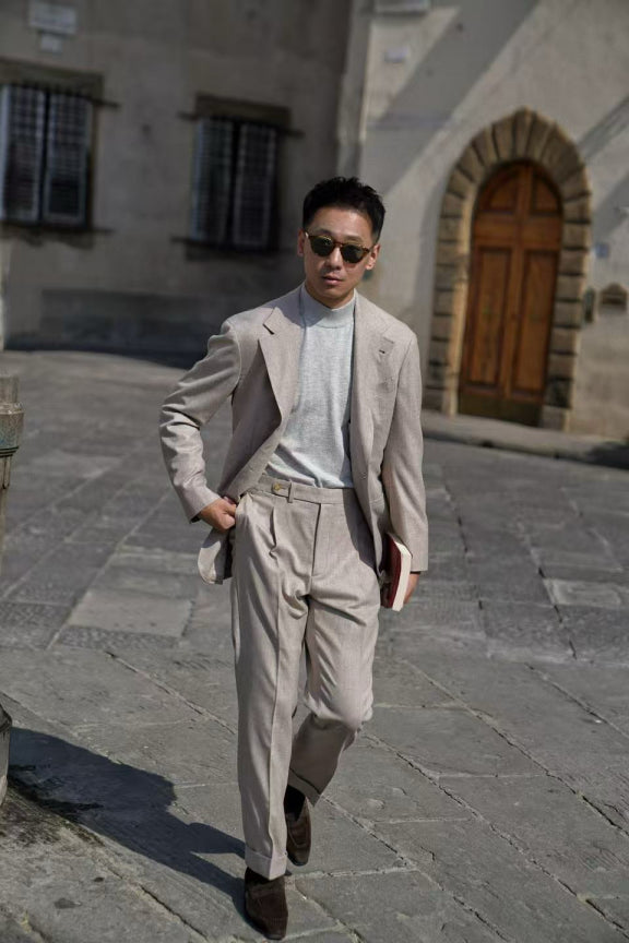 MTO Camel Twill Flannel Suit #410