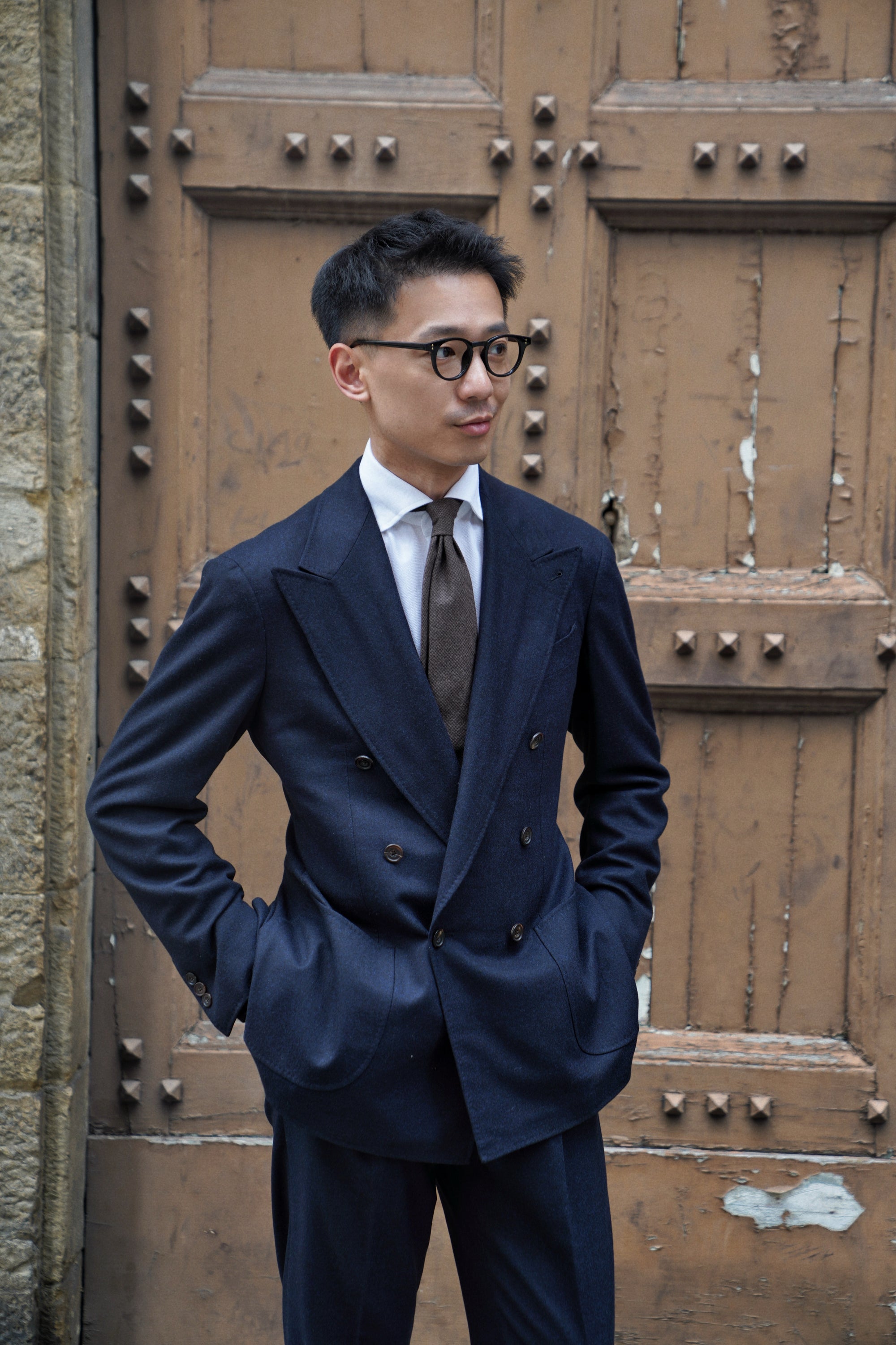 MTO Navy Flannel Suit #409