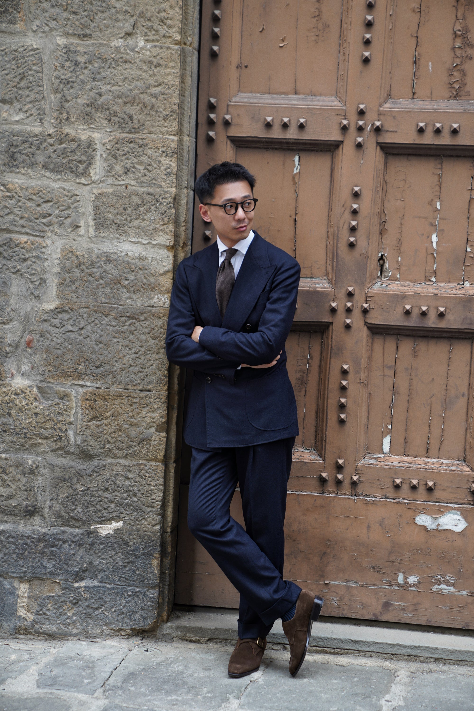 MTO Navy Flannel Suit #409